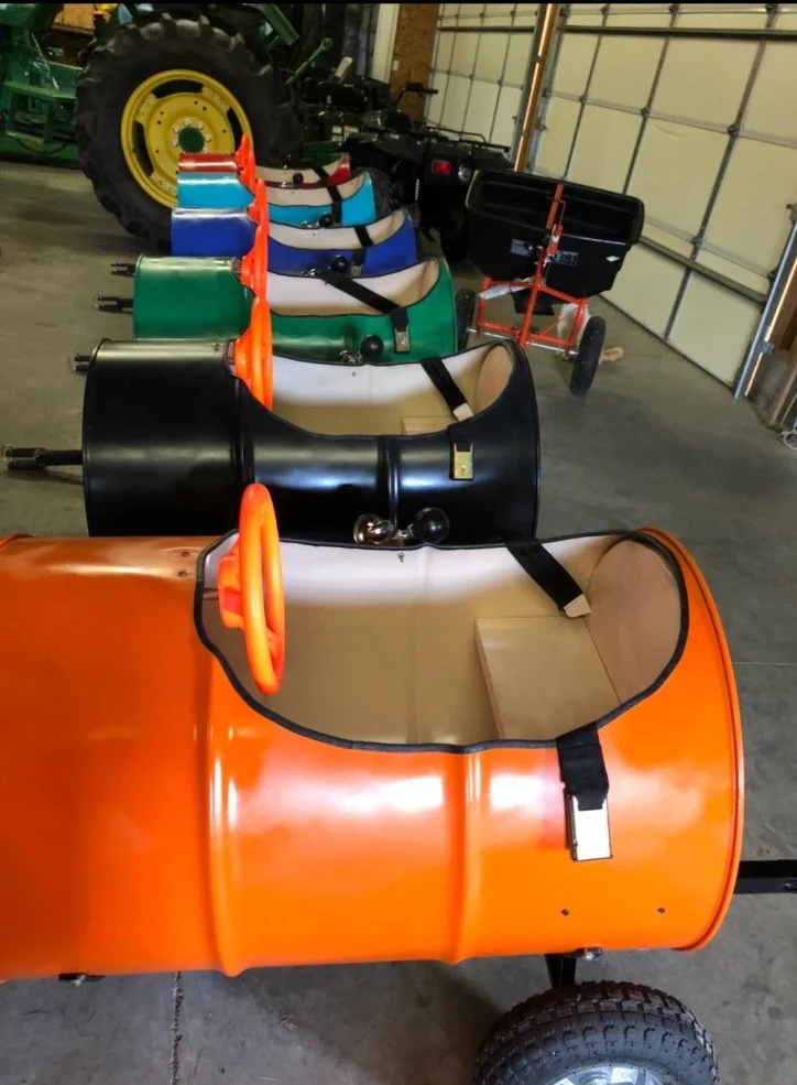 Kids Pull-Behind Barrel Trains and Custom Barrel Cars Ride-On Toys for ATV and Tractor - Image 5