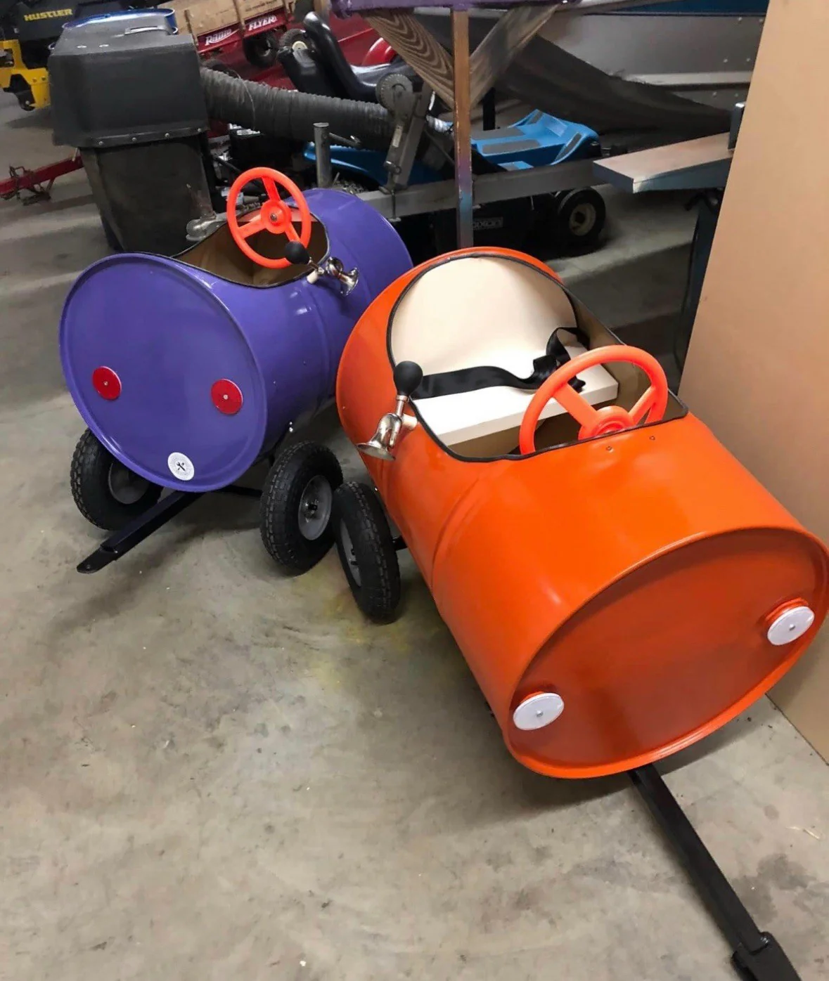 Kids Pull-Behind Barrel Trains and Custom Barrel Cars Ride-On Toys for ATV and Tractor - Image 6