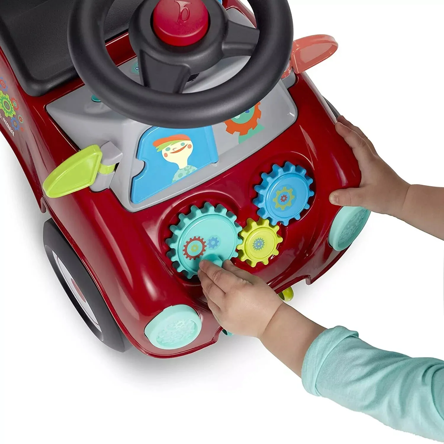 Children's Push Cart with Horn, Music, and Storage for Boys and Girls - Image 9