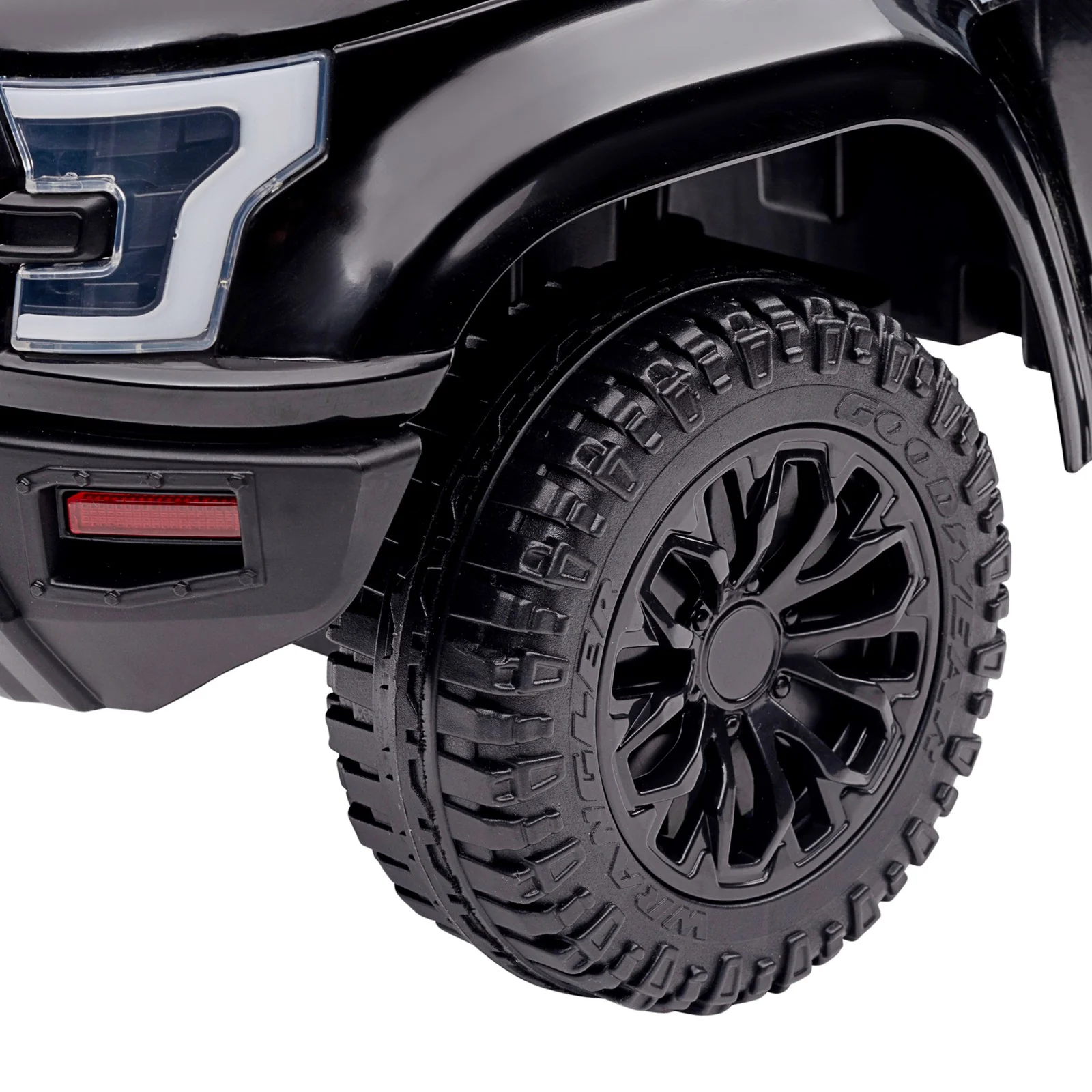 Kids Push Ride-On Police Car with Horn for Ages 18 Months to 5 Years, Black - Image 10