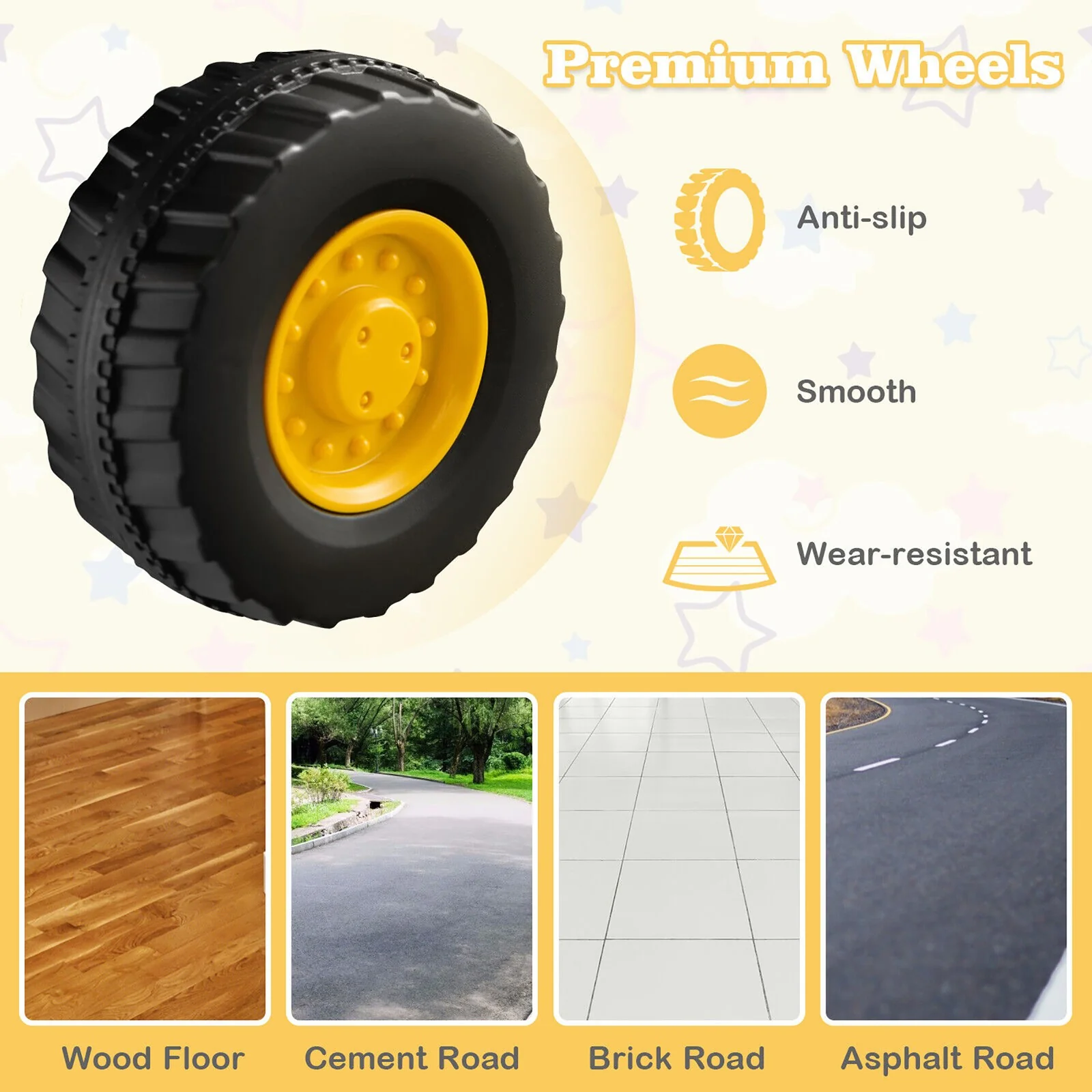 Kids Ride-On Excavator Toy with Rotatable Digging Bucket and Hidden Storage - Image 7