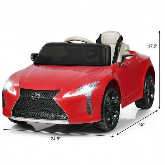 Kids Licensed Remote Control Electric Ride-On Lexus LC500 Vehicle Black - Image 12