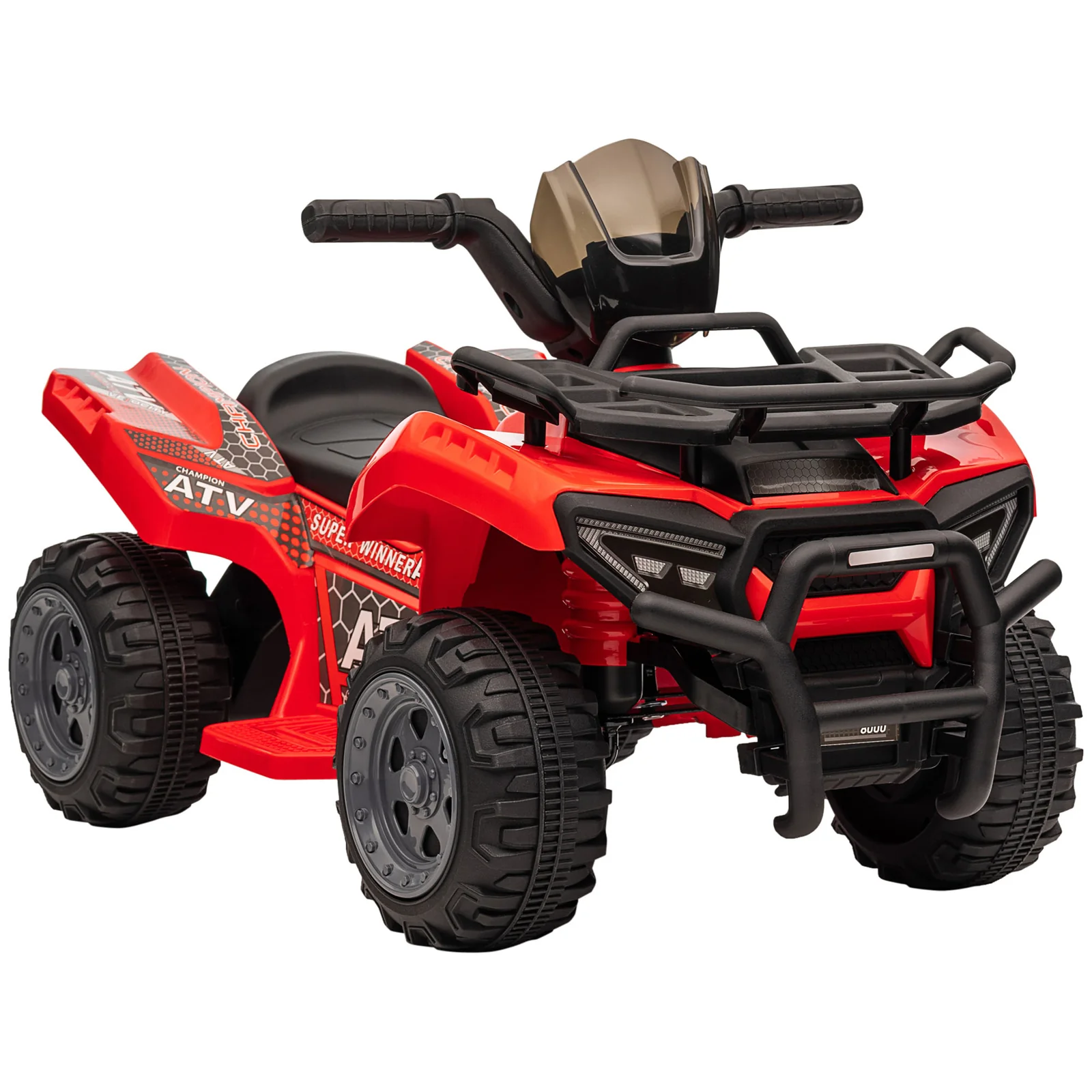 Kids 6V Battery-Powered Ride-On Four Wheeler ATV with Music - Image 6