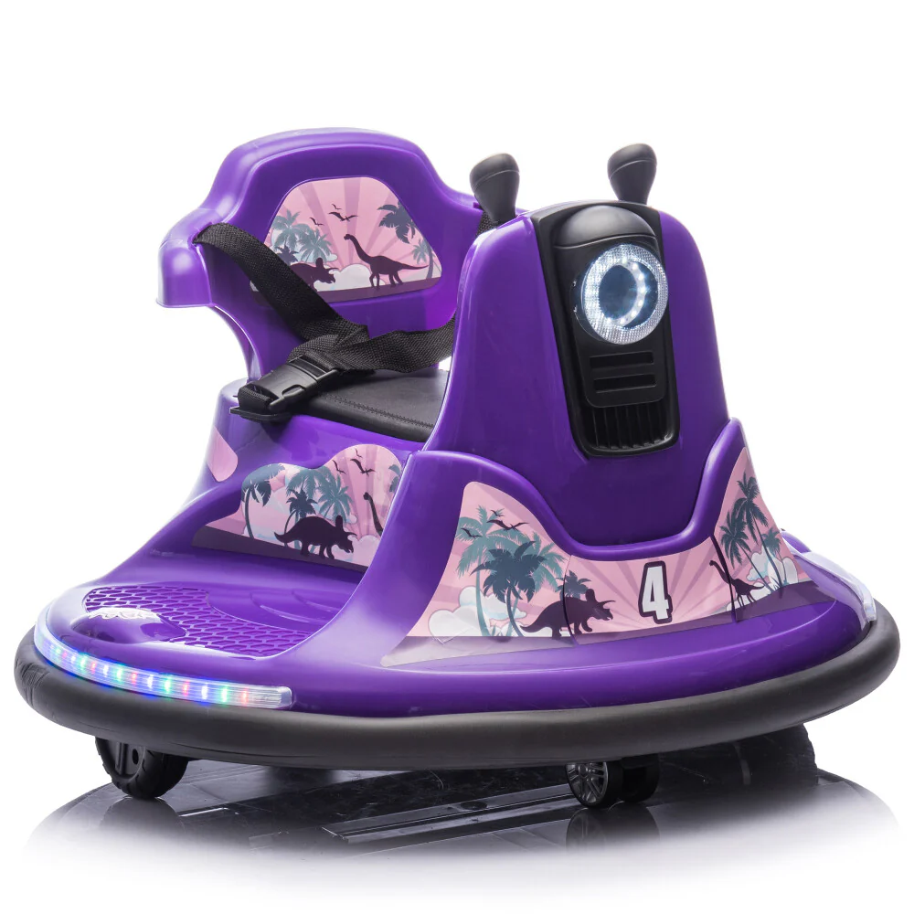 Kids Ride-On Bumper Car with Two-Handed Direction Control and Protective Bumper Strip - Image 7