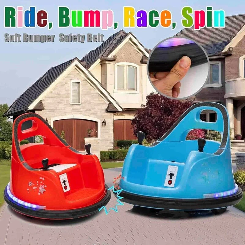 12V Remote Control Ride-On Bumper Car for Toddlers with 360-Degree Spin, Indoor and Outdoor Use - Image 6
