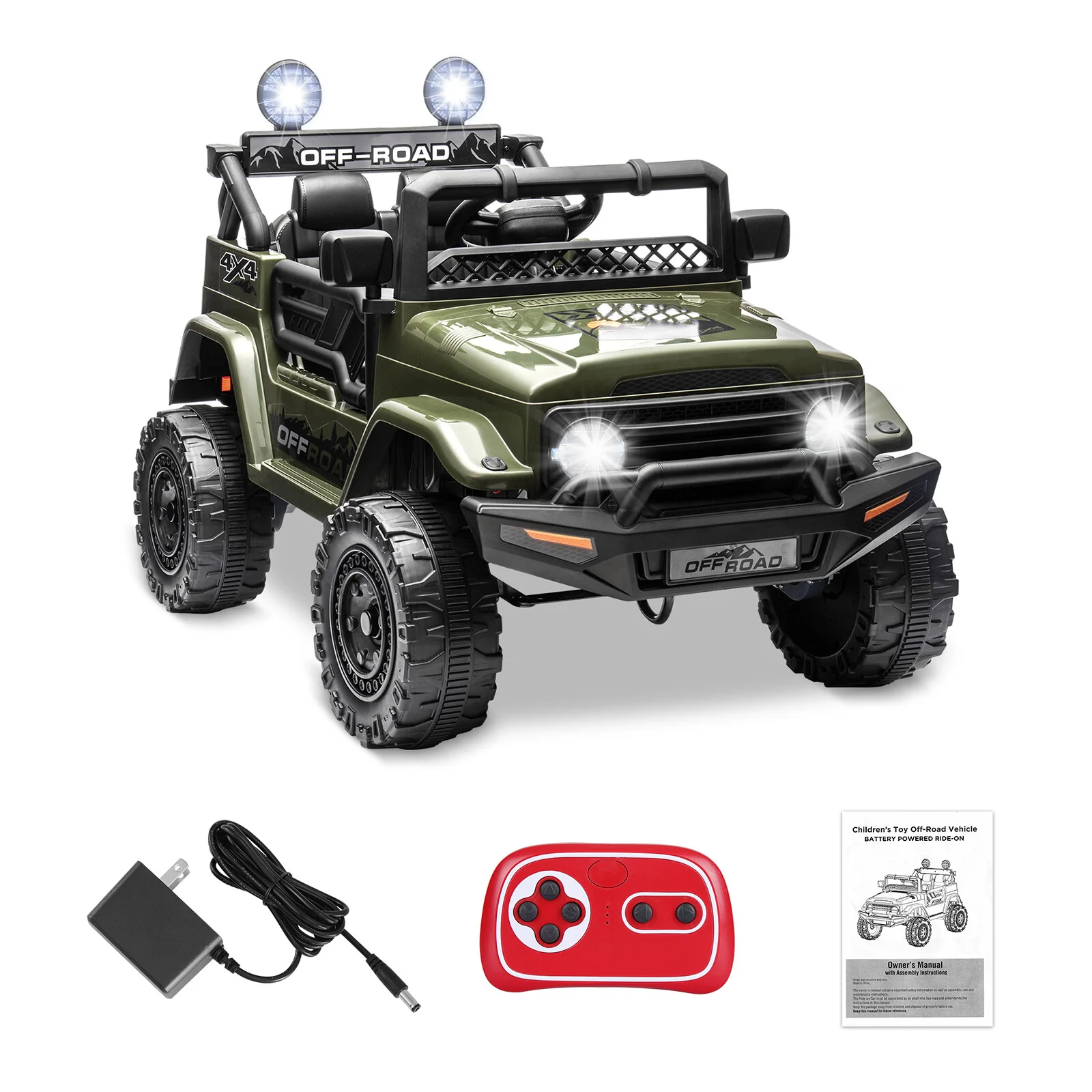 12V Electric 2-Seater Kids Ride-On Jeep Truck with Remote Control - Image 16