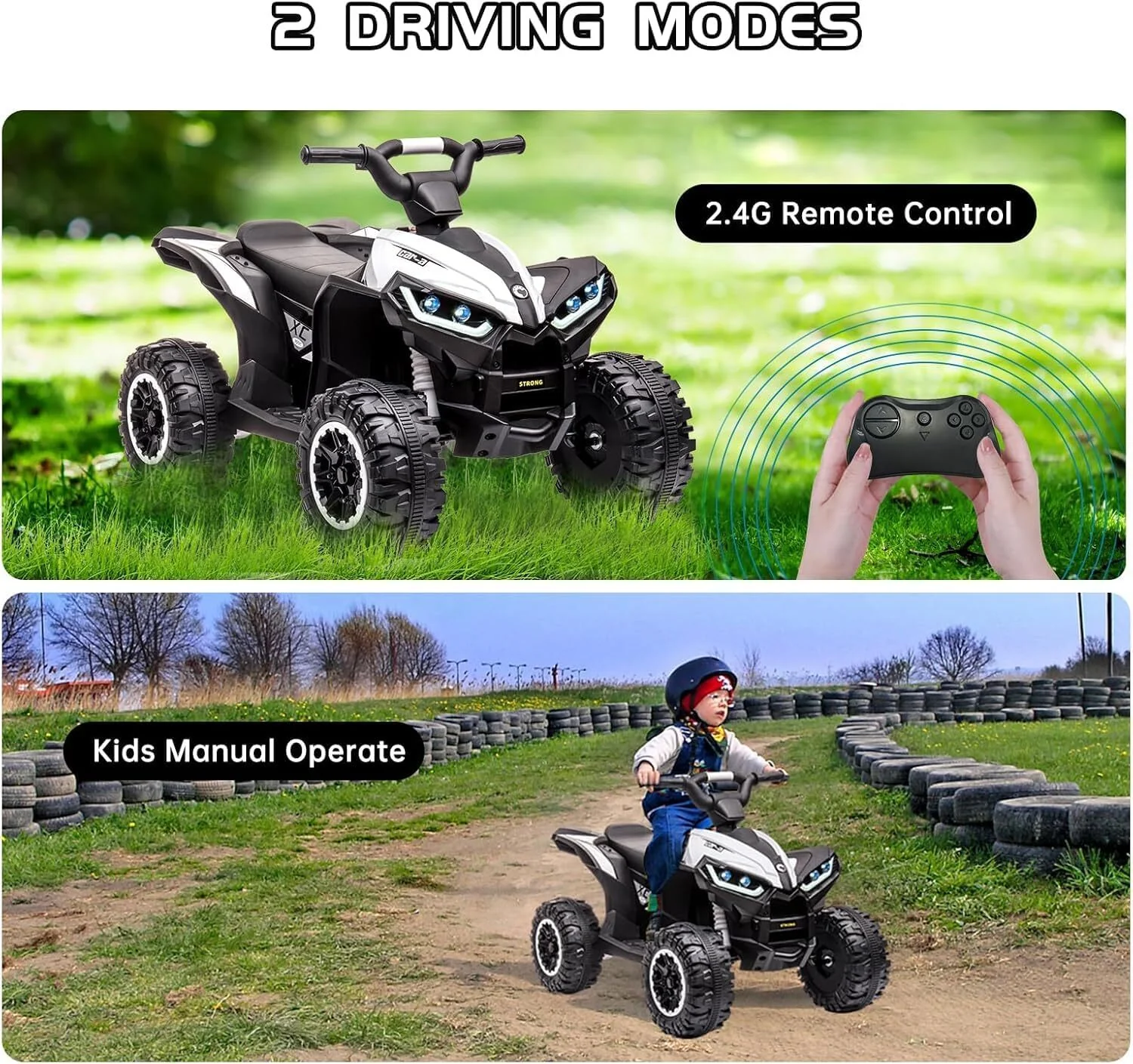 12V Electric Ride-On Car for Kids with 4 Wheels and Rechargeable Battery - Image 3