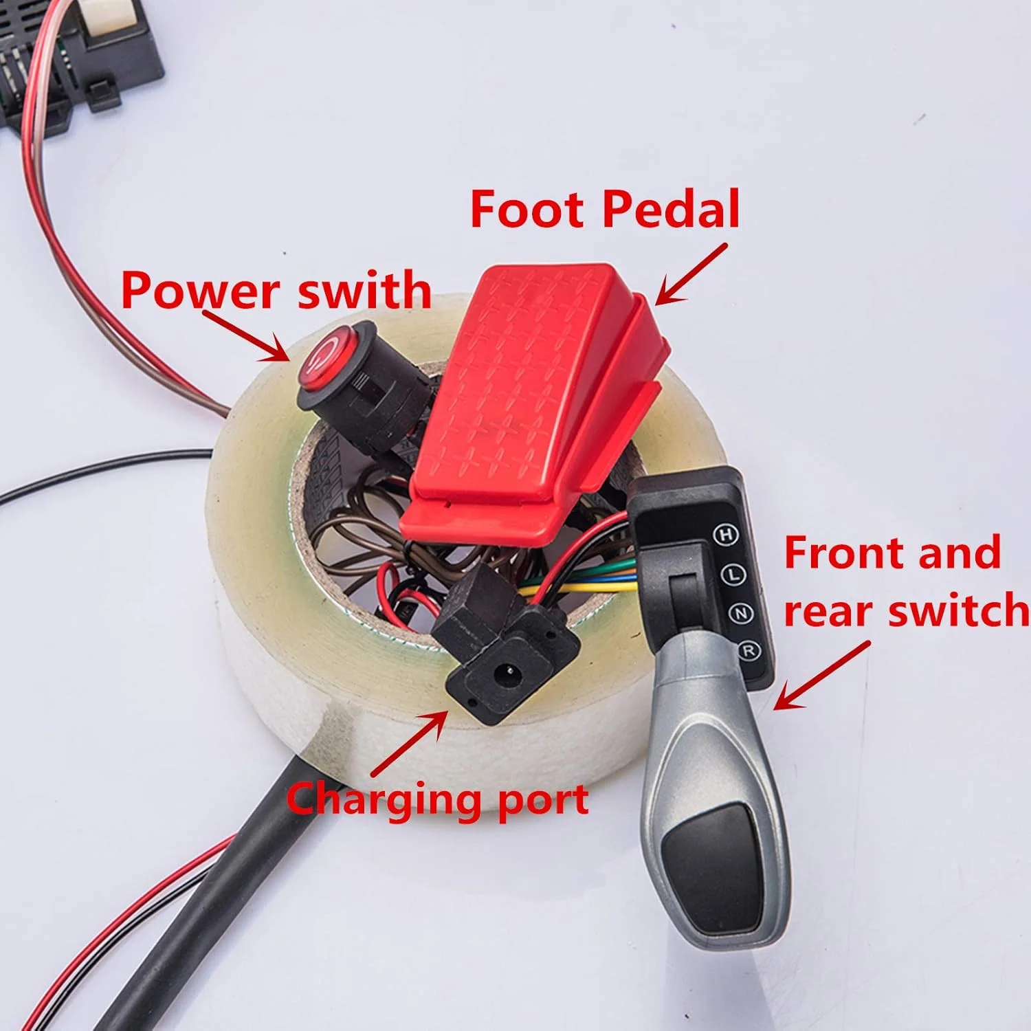 12V Kids Ride-On Car DIY Modified Harness with Complete Remote Control Circuit Set - Image 5