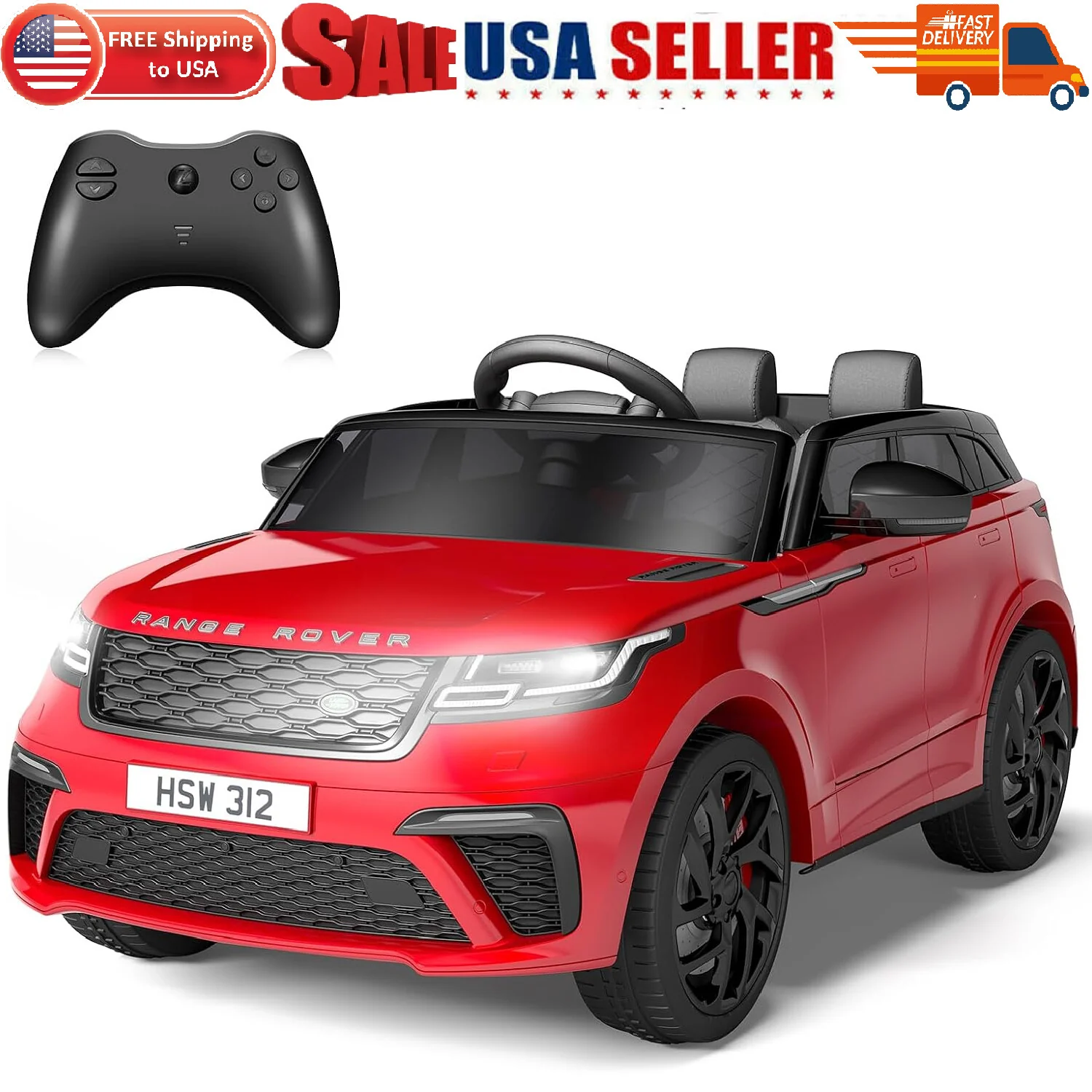 12V Licensed Land Rover Electric Ride-On Car for Kids with Remote Control Toy - Image 8
