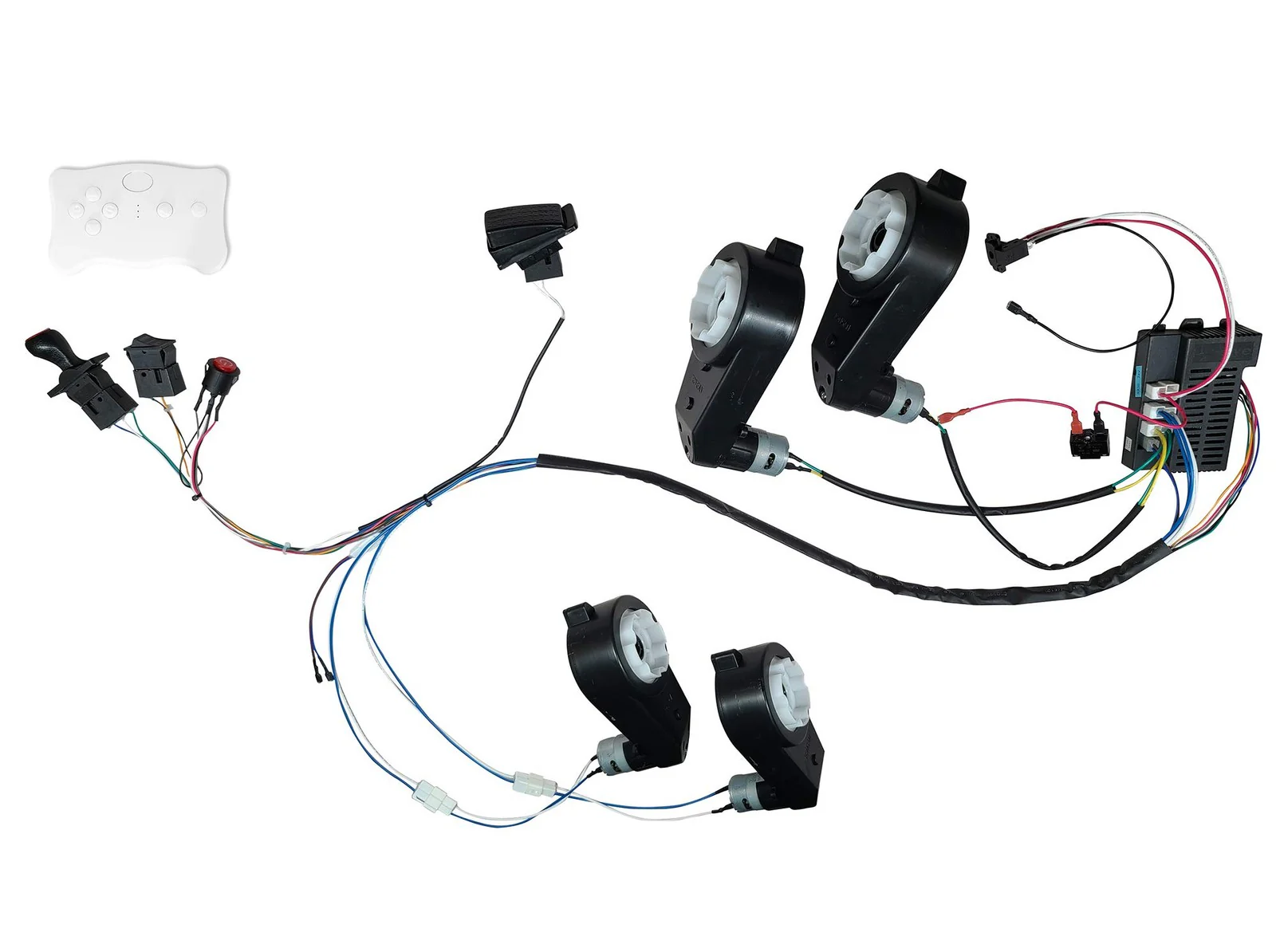 24V Kids Ride-On Car DIY Modified Harness with Complete Wire Set and Remote Control