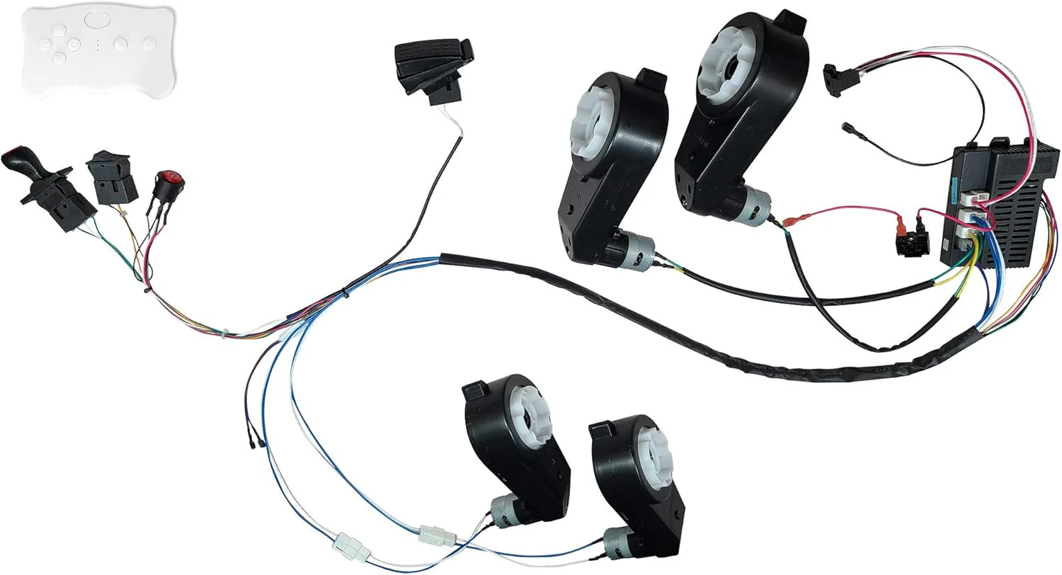 24V Kids Ride-On Car DIY Modified Harness with Complete Wire Set and Remote Control - Image 3