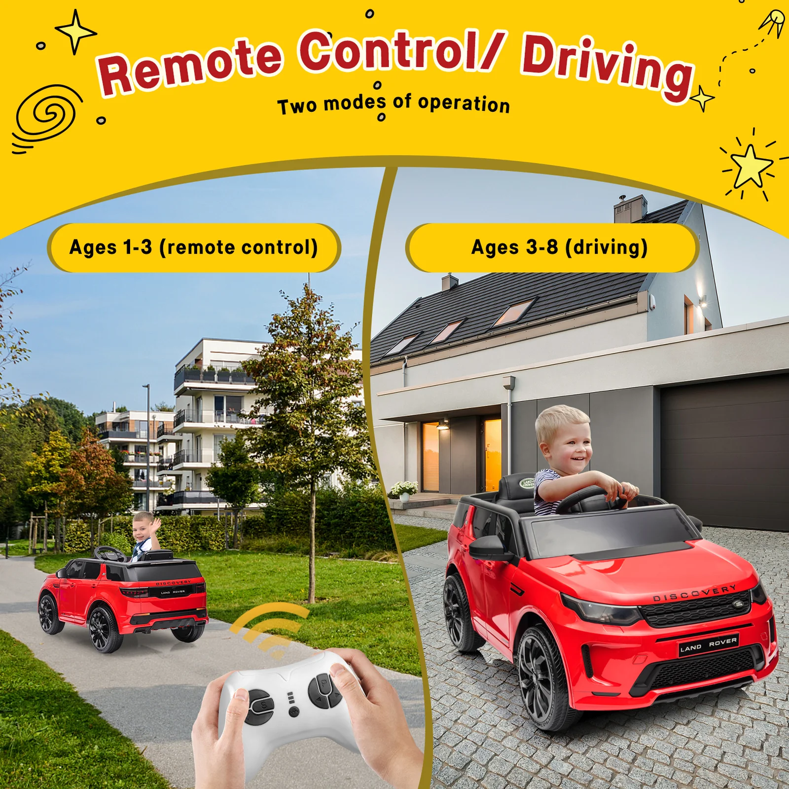 Electric 12V Ride-On Car for Kids Ages 3-8 with Parent Remote Control - Image 9