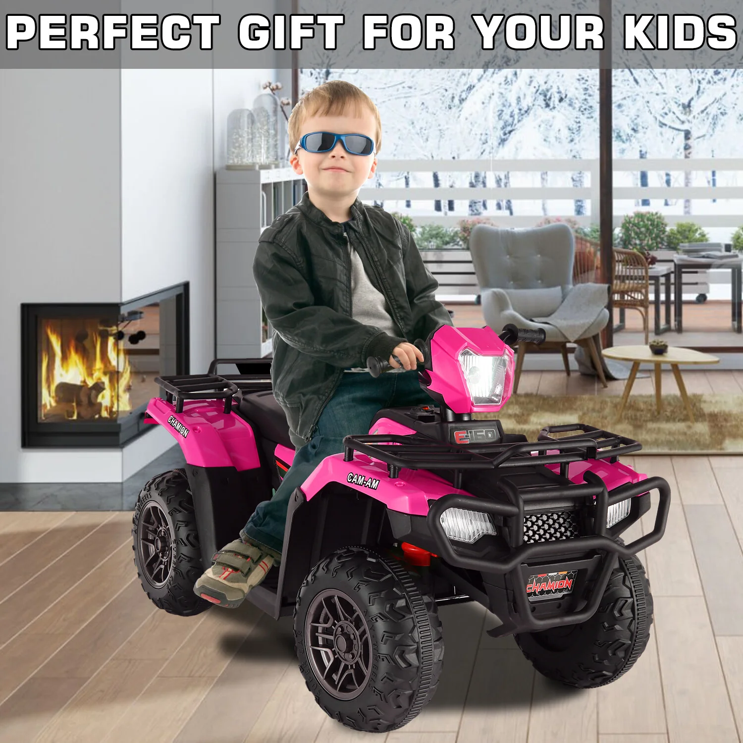 12V/24V Kids Electric Ride-On Jeep Truck ATV with LED Lights and Music Toy Vehicle - Image 29