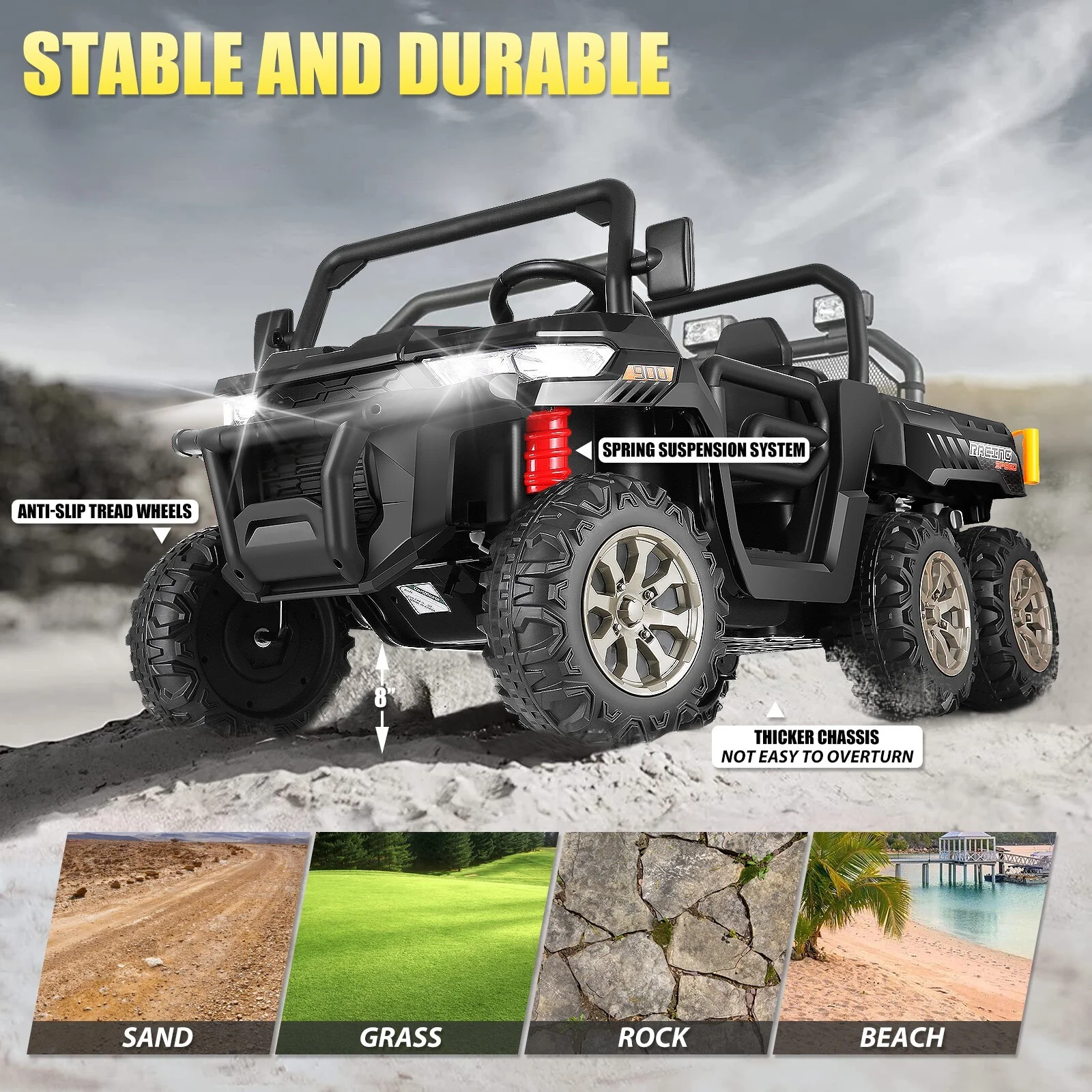 24V Electric Kids Ride-On Dump Truck with Remote Control and 4/6 Wheels - Image 14