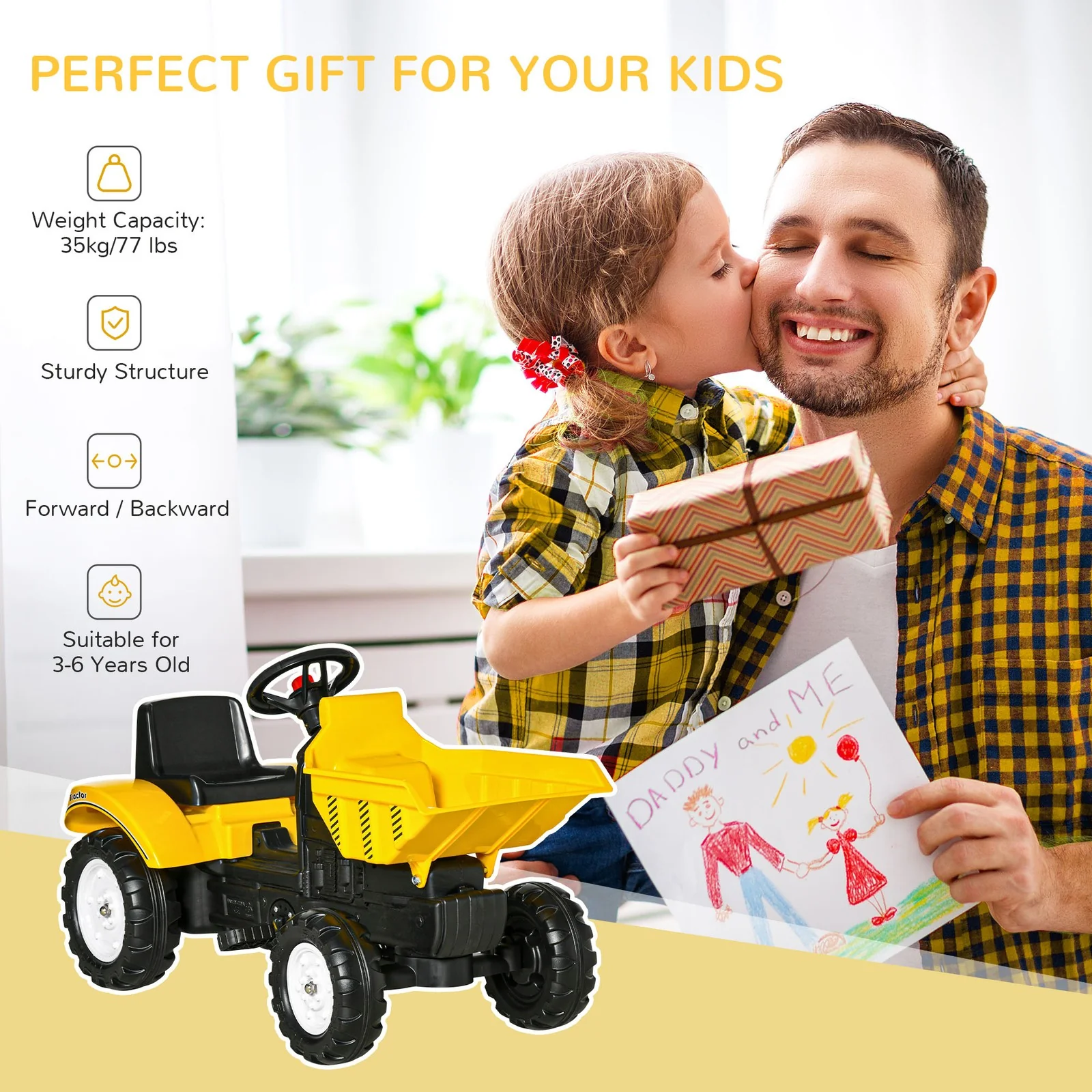 Electric Battery-Powered Ride-On Car Toy for Kids Outdoor Family Fun - Image 3
