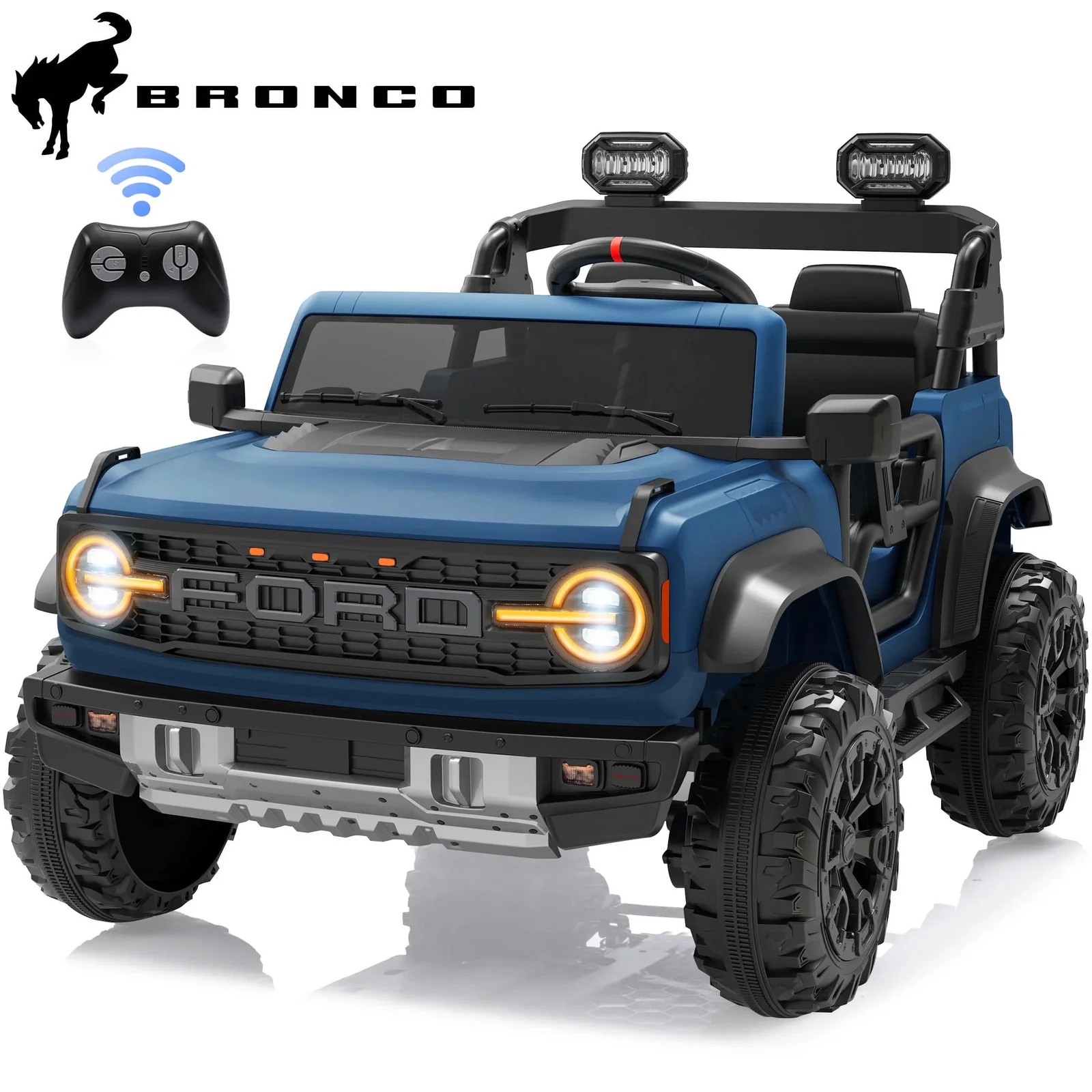Kids 24V 2-Seater Ride-On Ford Bronco Car with Remote Control and Color Options - Image 11