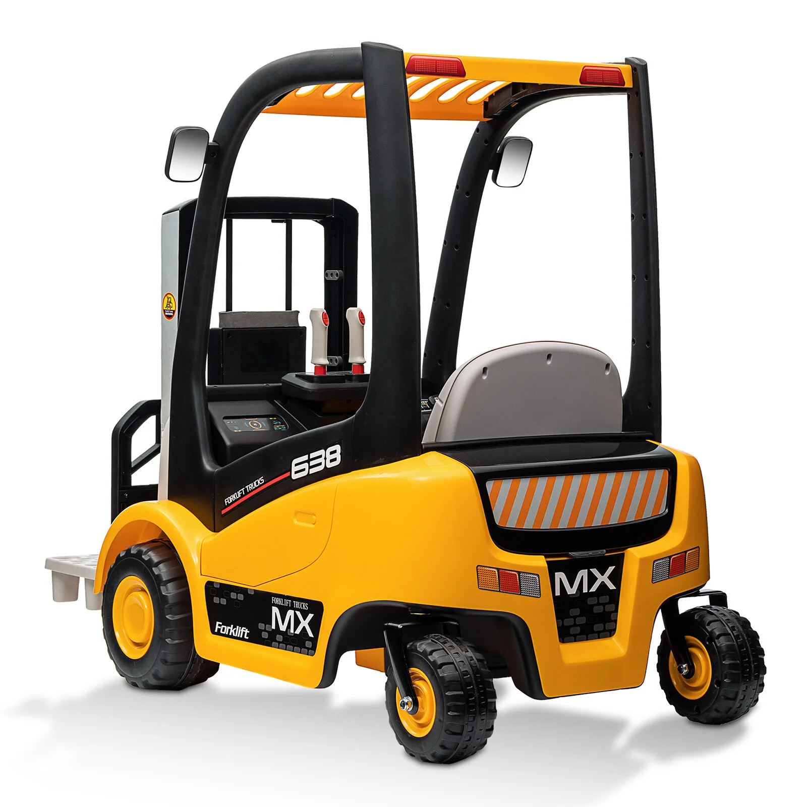 12V Battery-Powered Kids Electric Ride-On Forklift with Remote Control - Image 12