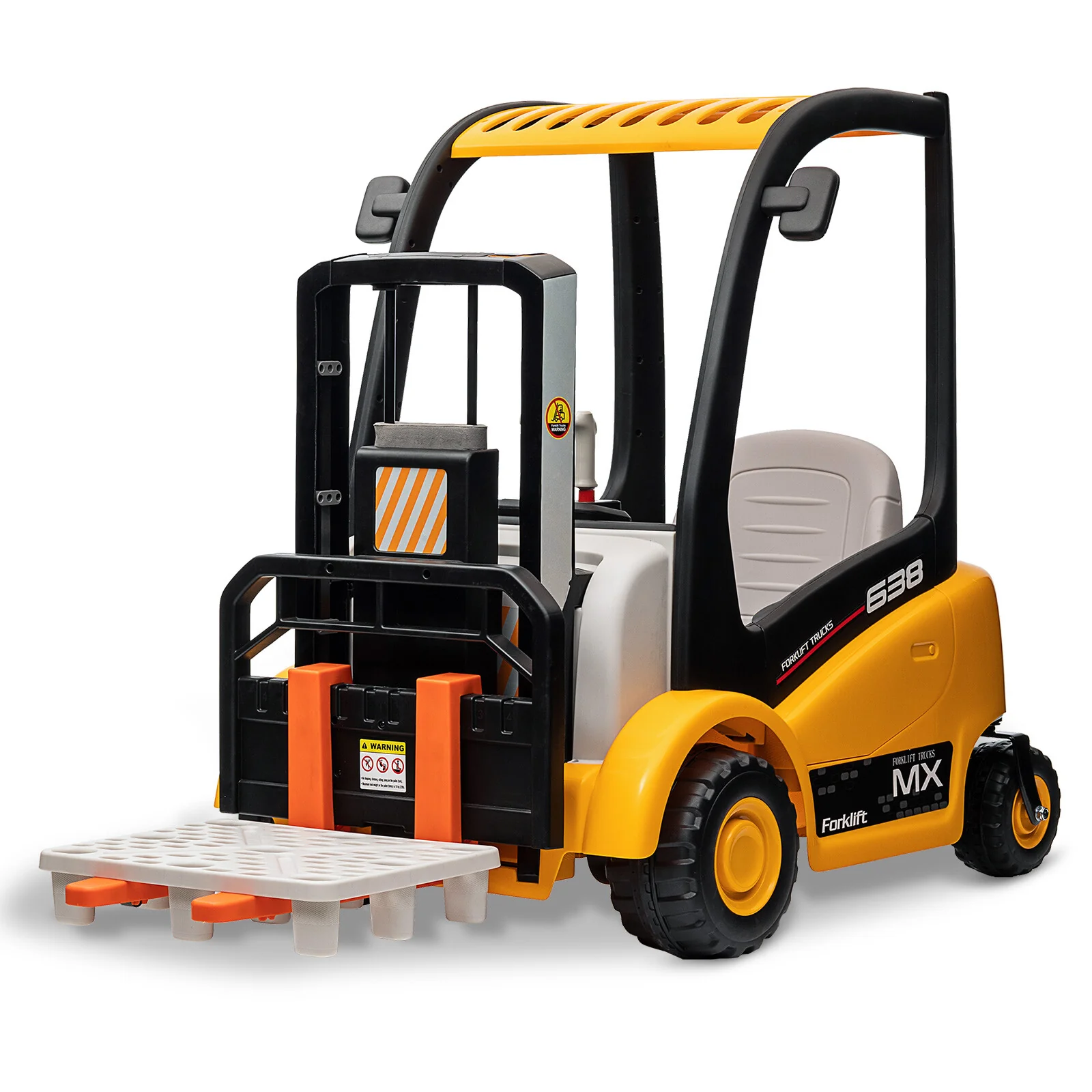 12V Battery-Powered Kids Electric Ride-On Forklift with Remote Control - Image 13
