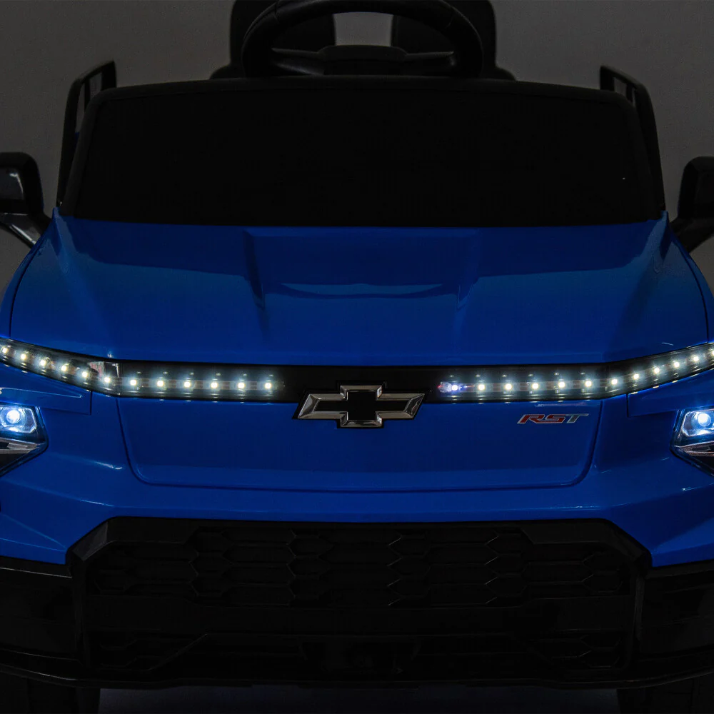Kids Four-Wheel Ride-On Car with Suspension, LED Lights, Bluetooth Music, and Power Display - Image 9
