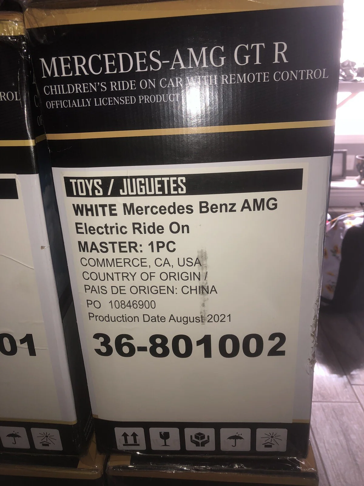 Electric Battery-Powered Kids Ride-On Car Mercedes-Benz AMG Red with Music - Image 2