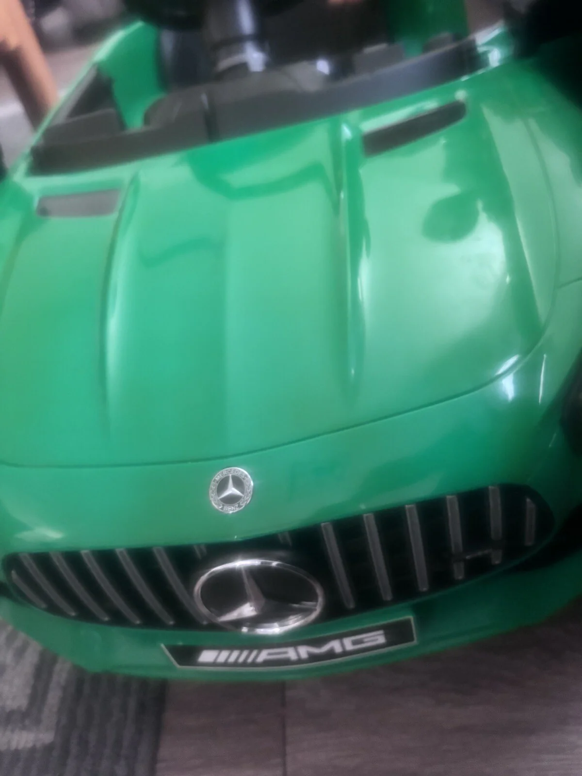 Electric Battery-Powered Kids Ride-On Car Mercedes AMG GT R with Music - Red - Image 16