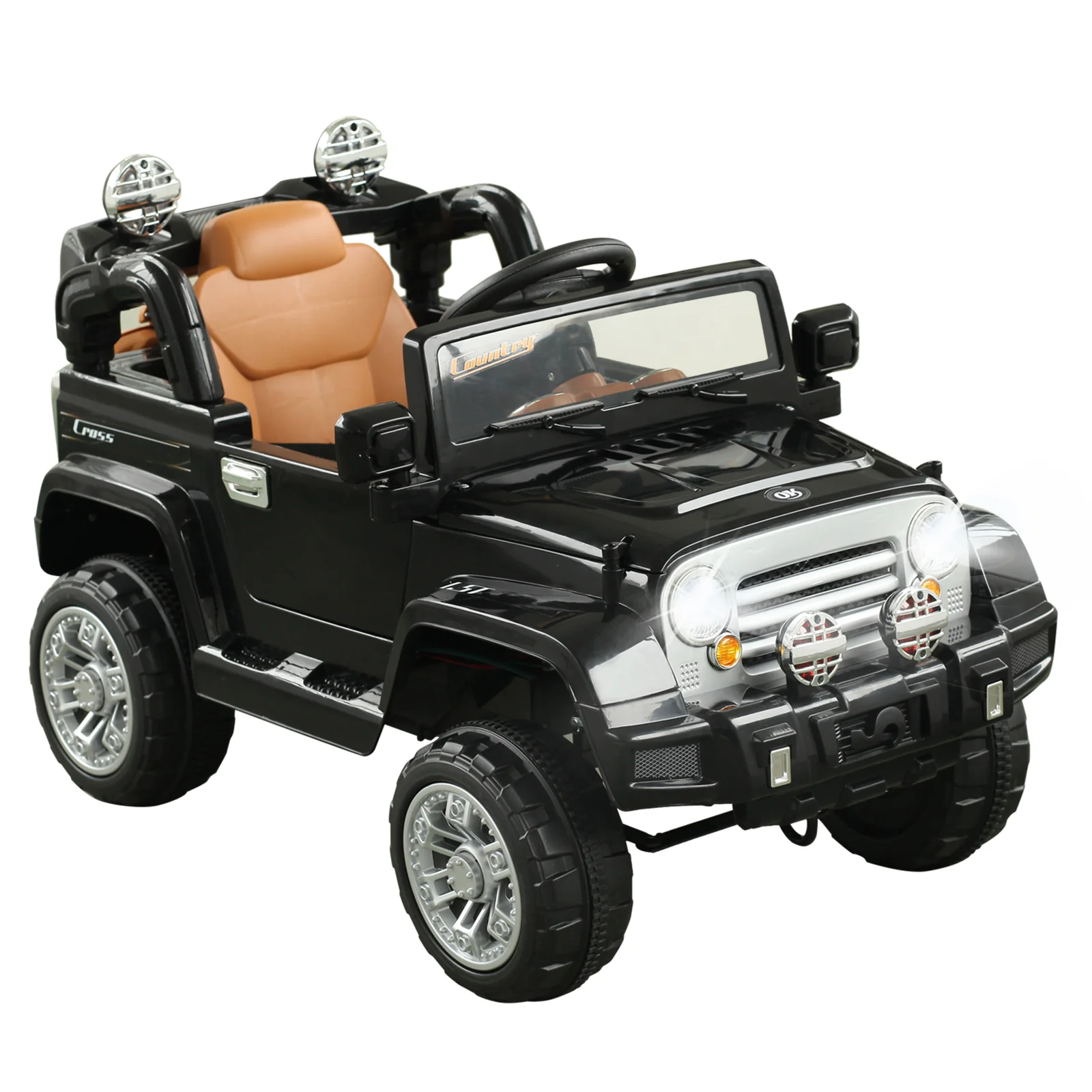 Kids Ride-On Off-Road Truck with MP3 Connection, Functional Horn, and Steering Wheel - Image 6