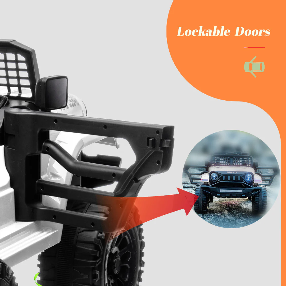 12V Electric Ride-On Truck for Kids with Remote Control and Bluetooth Power Wheels - Image 5