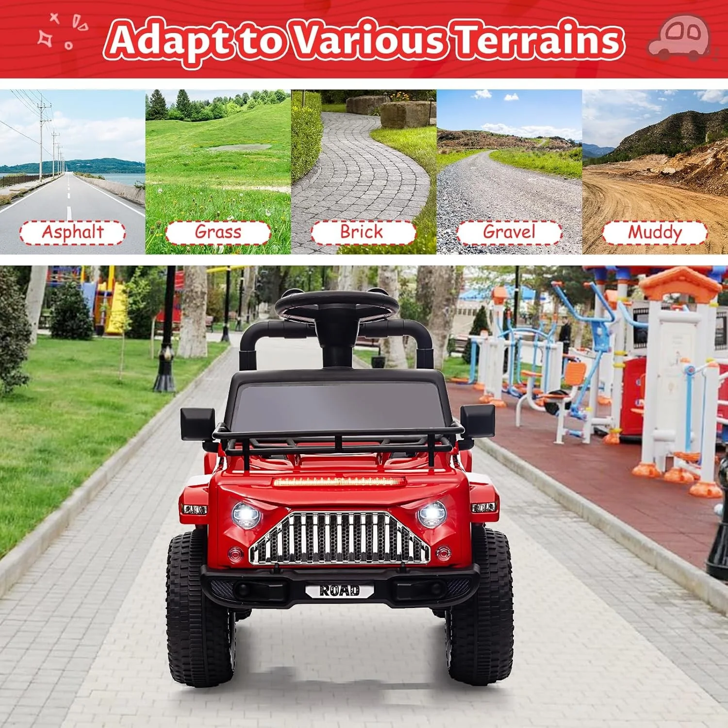 6V Electric Kids Ride-On Truck Toy with Music and LED Lights - Image 10