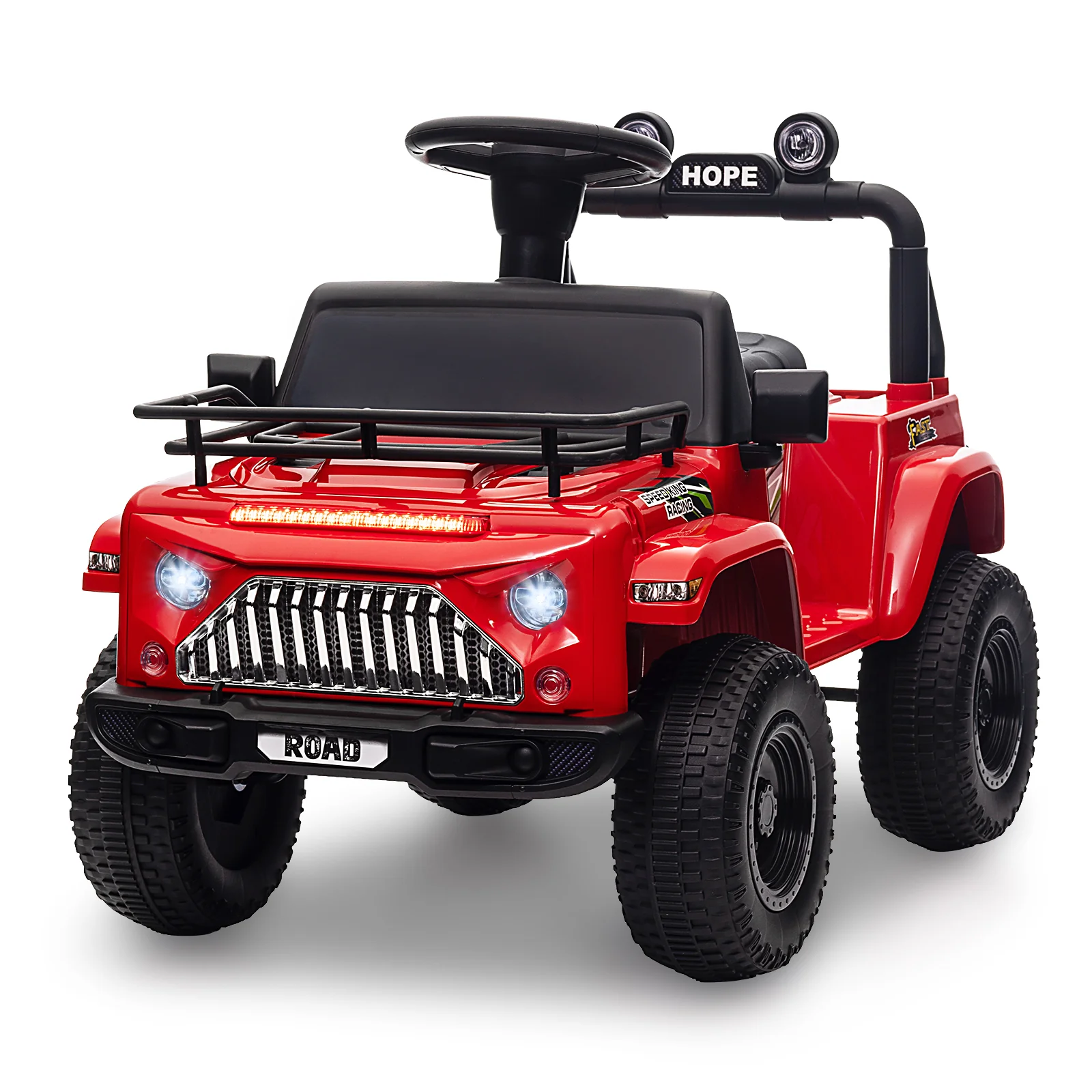6V Electric Kids Ride-On Truck Toy with Music and LED Lights - Image 15