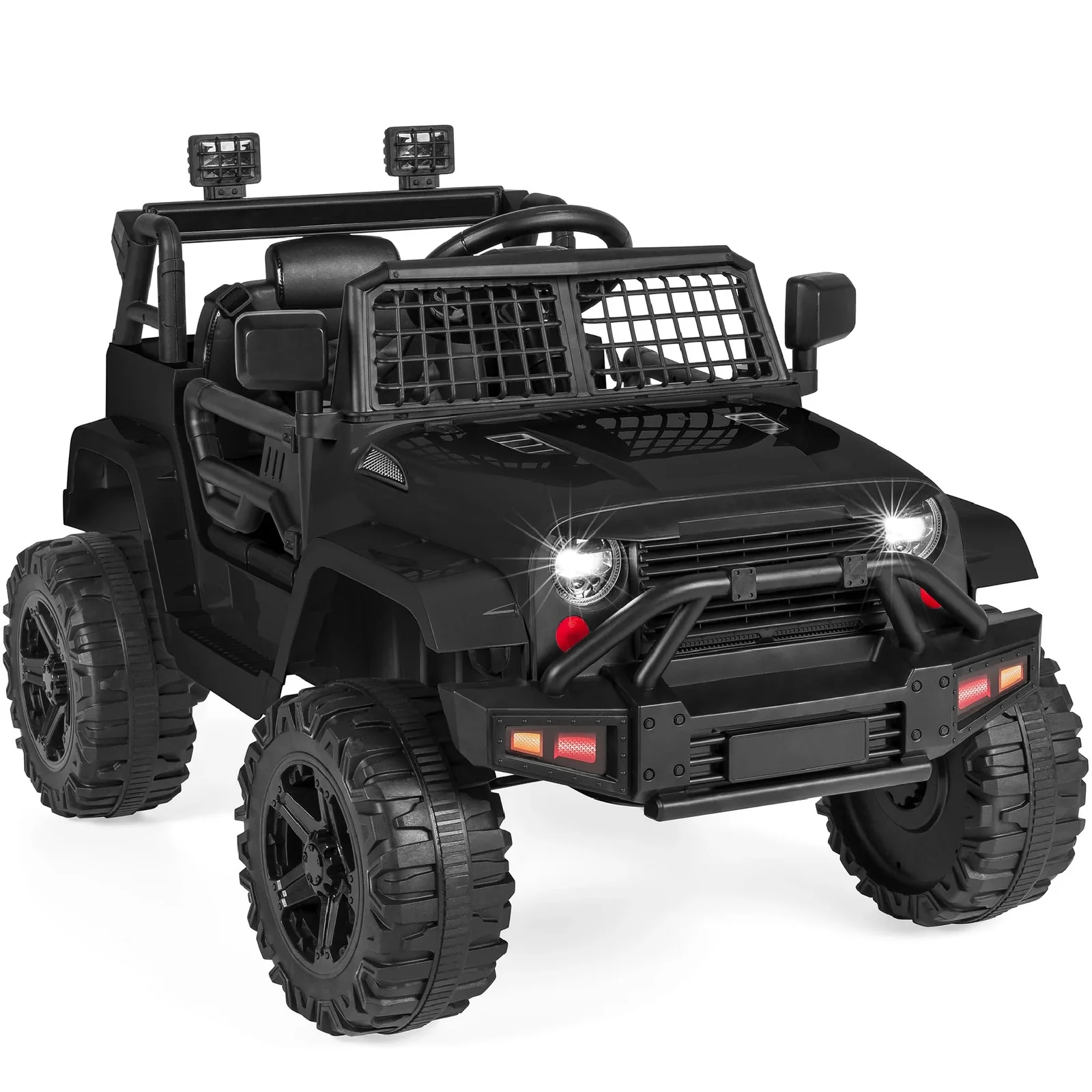 12V Electric Ride-On Jeep Car for Kids with Bluetooth, USB, and Remote Control
