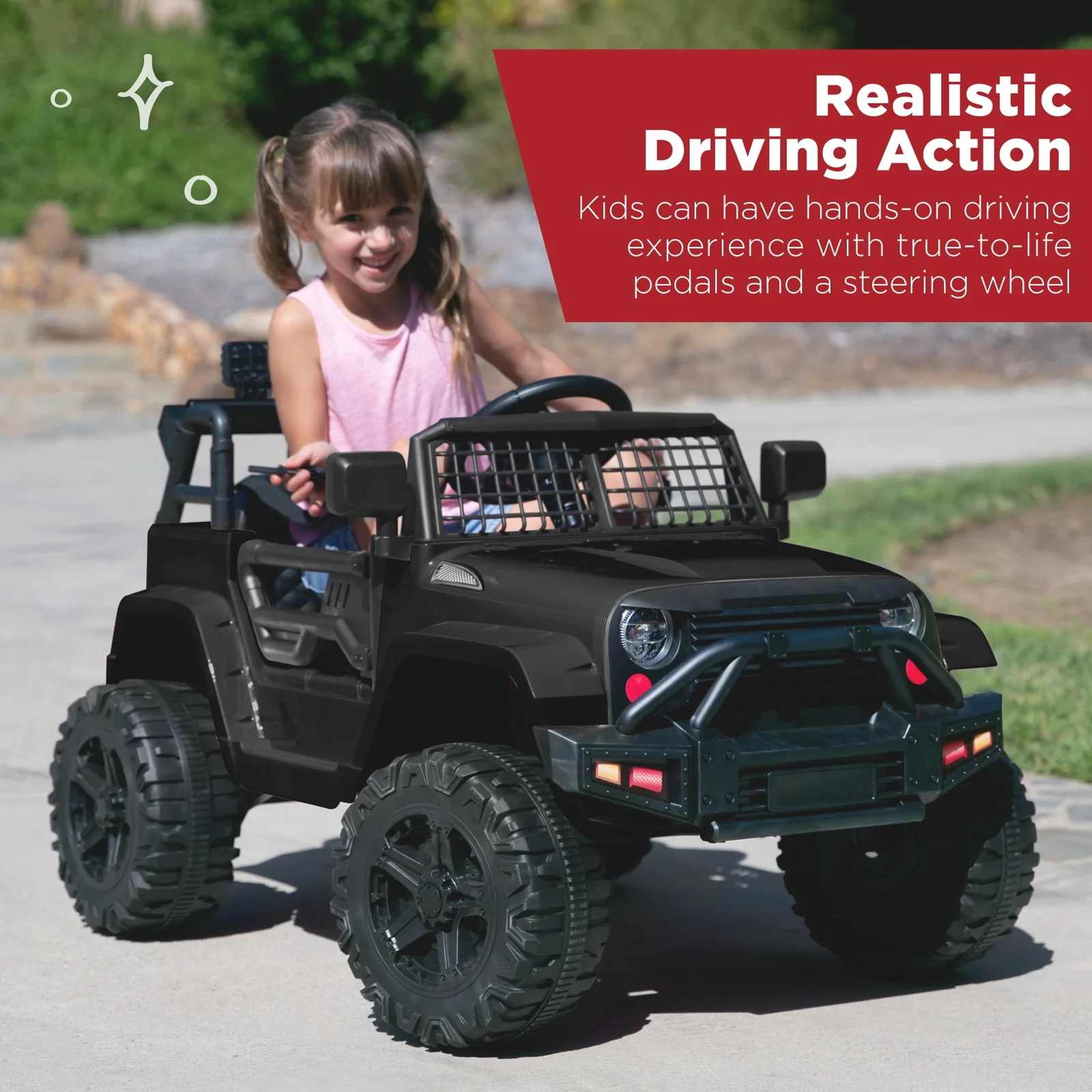 12V Electric Ride-On Jeep Car for Kids with Bluetooth, USB, and Remote Control - Image 2