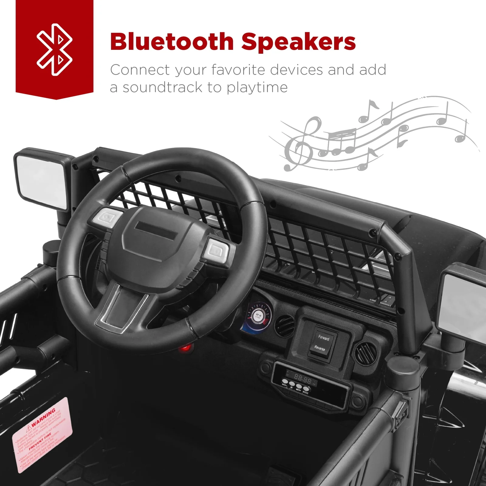 12V Electric Ride-On Jeep Car for Kids with Bluetooth, USB, and Remote Control - Image 6