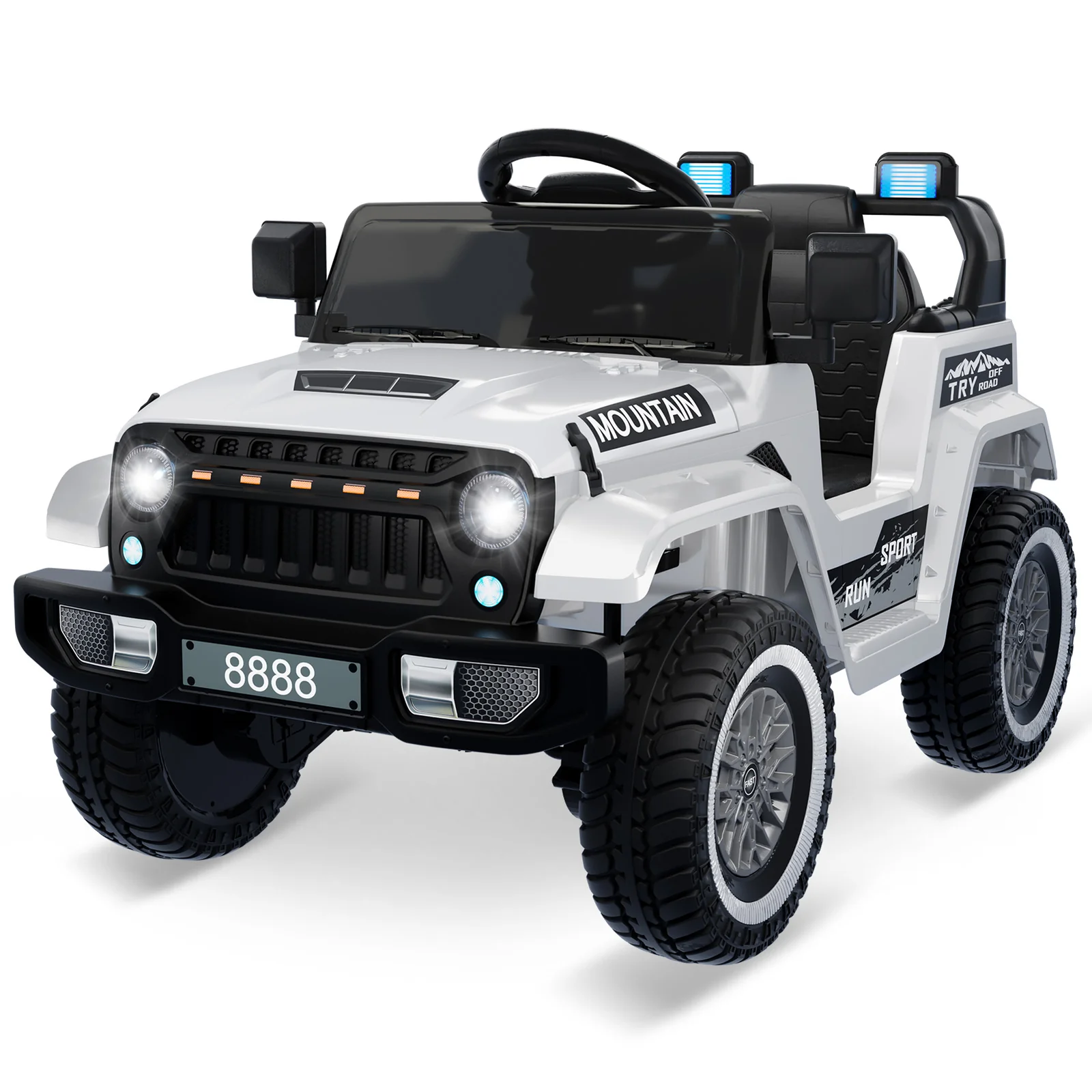 12V Kids Electric Ride-On Truck with Remote Control, LED Lights, and 3 Speed Settings - Image 7