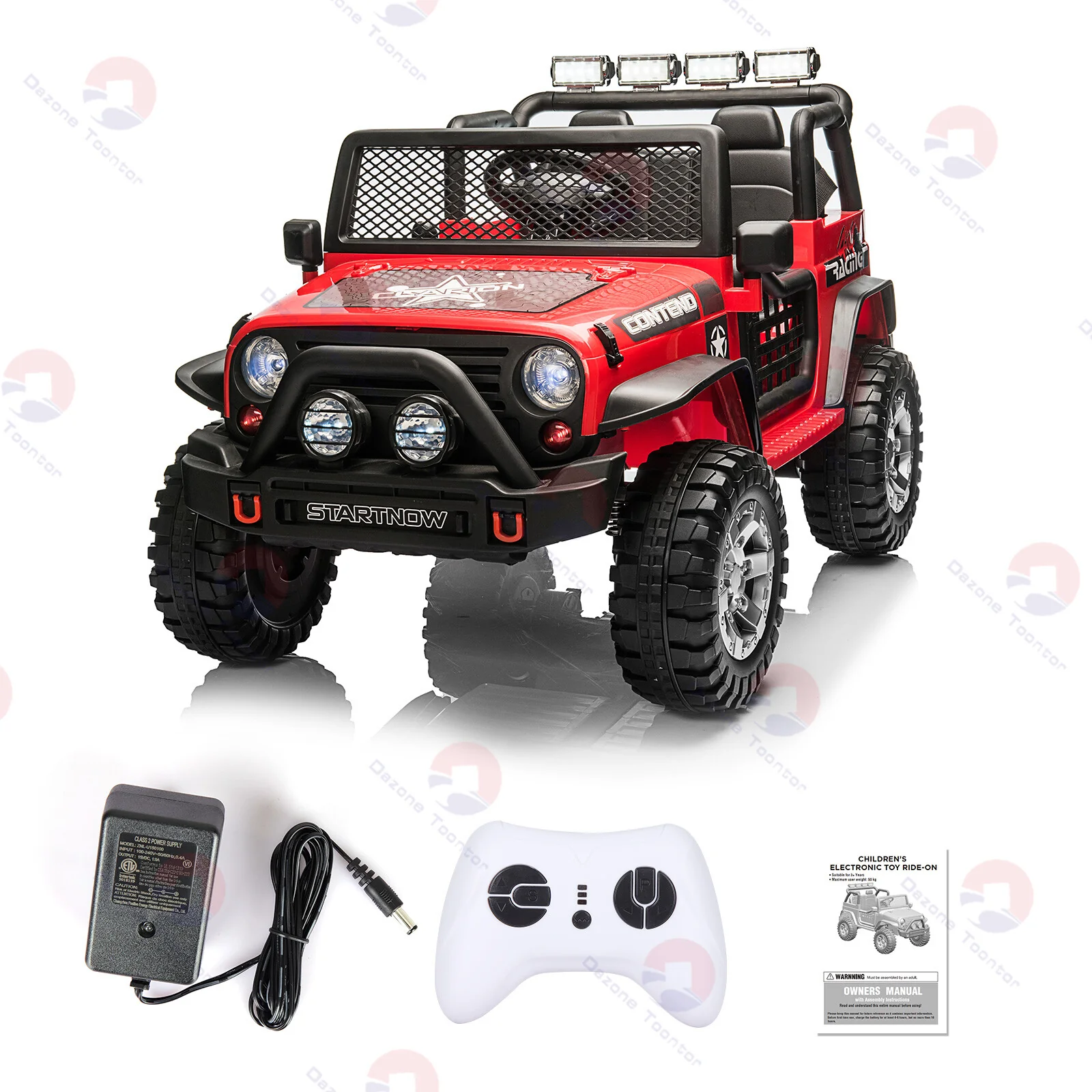 12V Kids Electric 2-Seater Ride-On Jeep Truck with Remote Control - Image 12