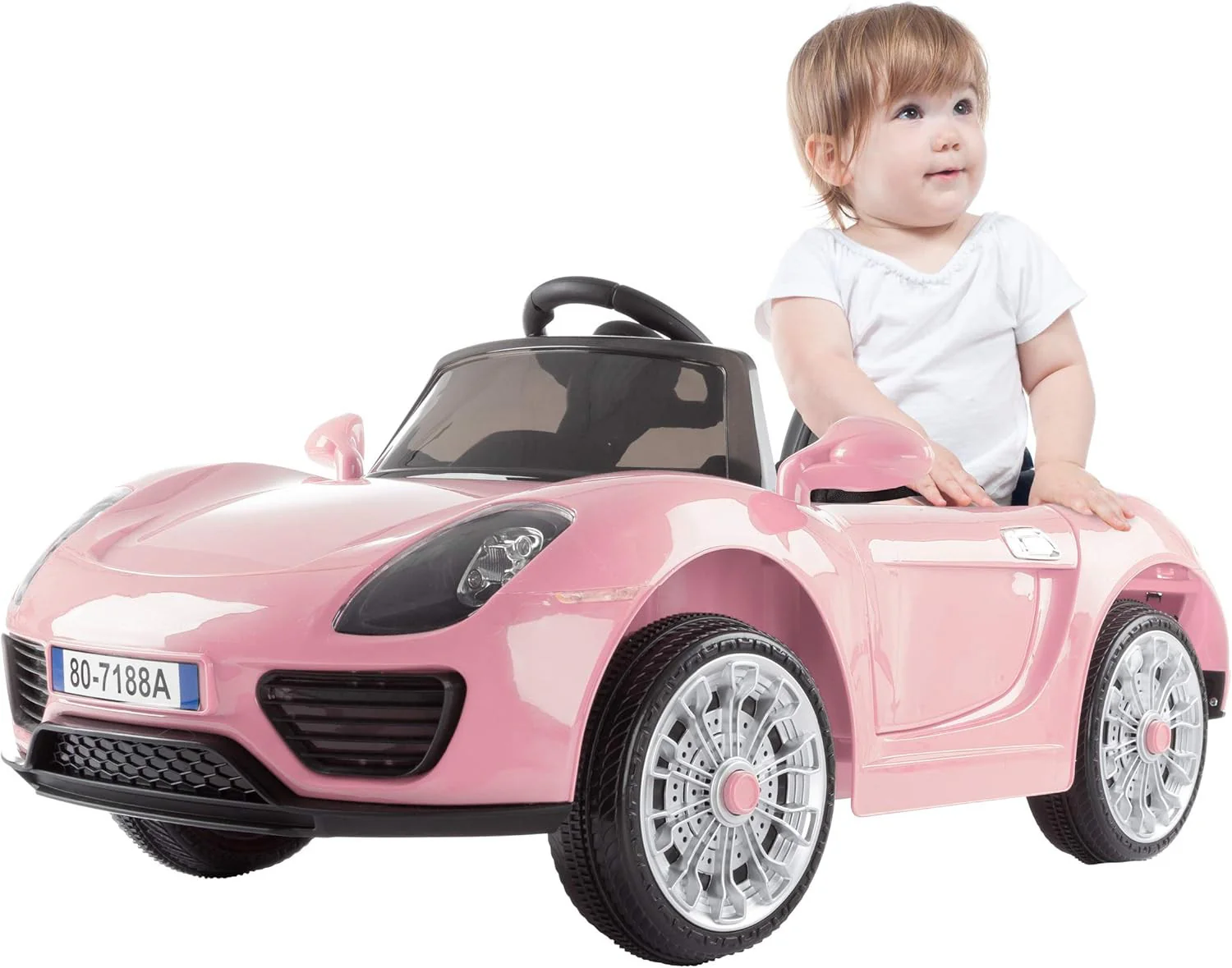 6V Battery-Powered Kids Ride-On Sports Car with Remote Control - Image 8