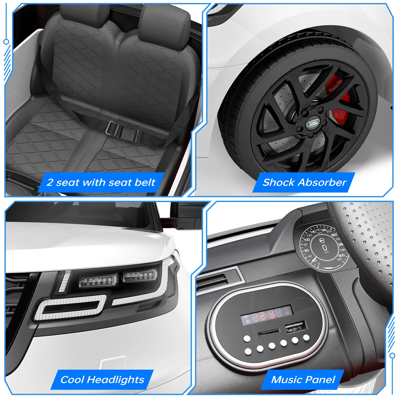 Electric Ride-On Car for Kids 4-8 with Remote Control and MP3 Player - Image 24