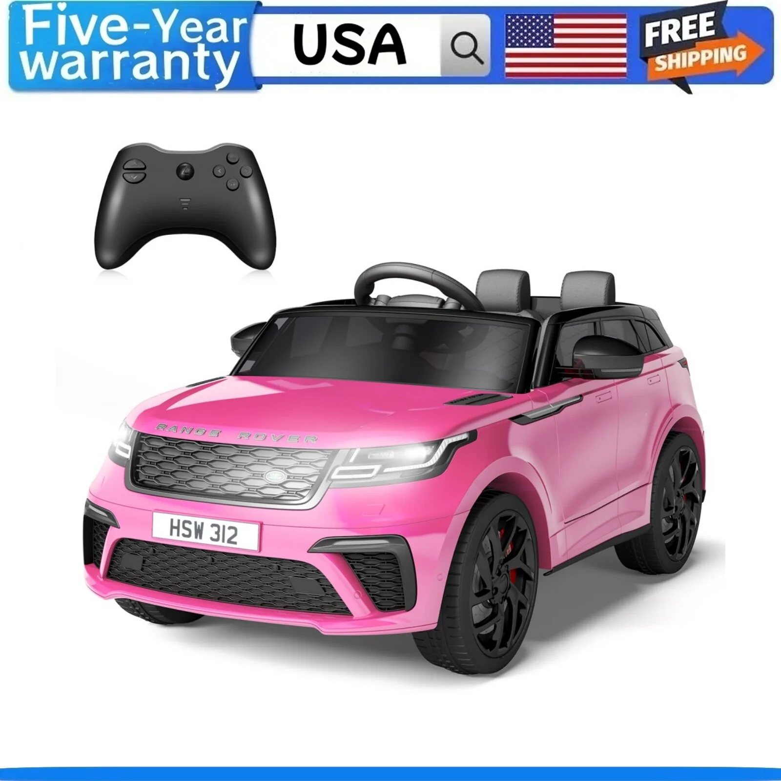 Kids Electric Ride-On Car with Remote Control Licensed Land Rover for Ages 3+ - Image 10