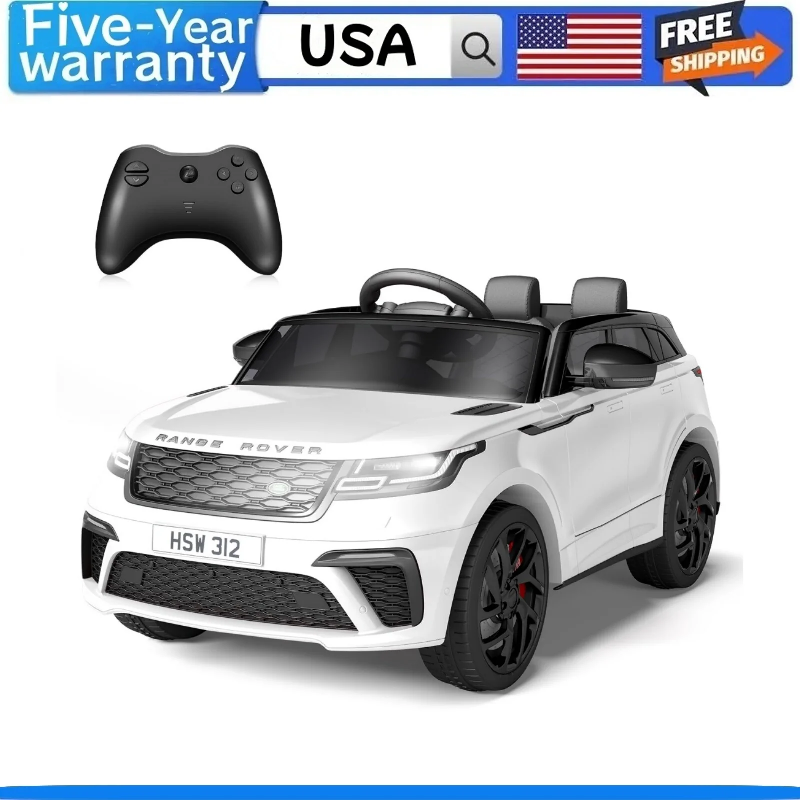 Electric Ride-On Land Rover Car with Remote Control for Kids Ages 3-8 - Image 10