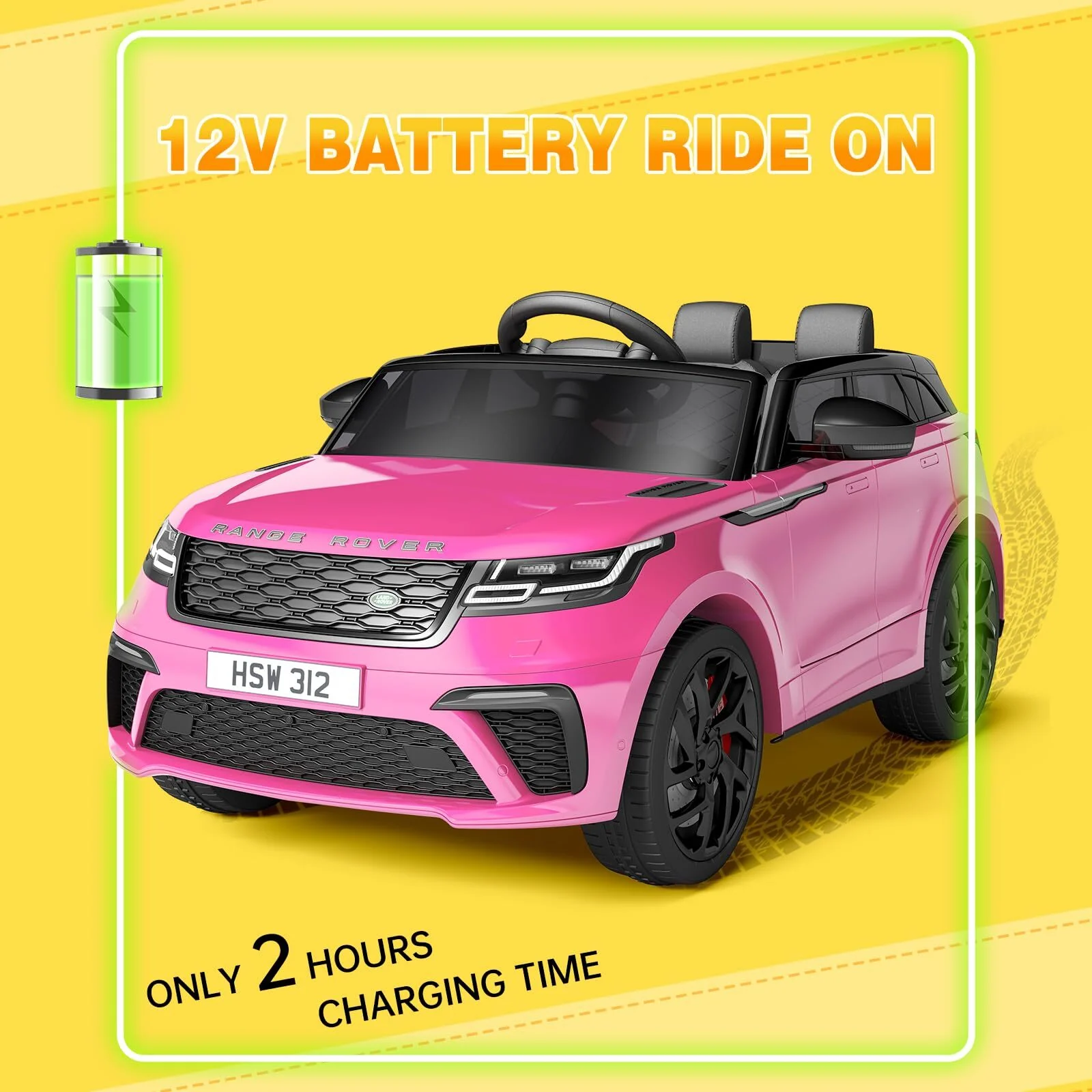Electric Ride-On Land Rover Car with Remote Control for Kids Ages 3-8 - Image 4