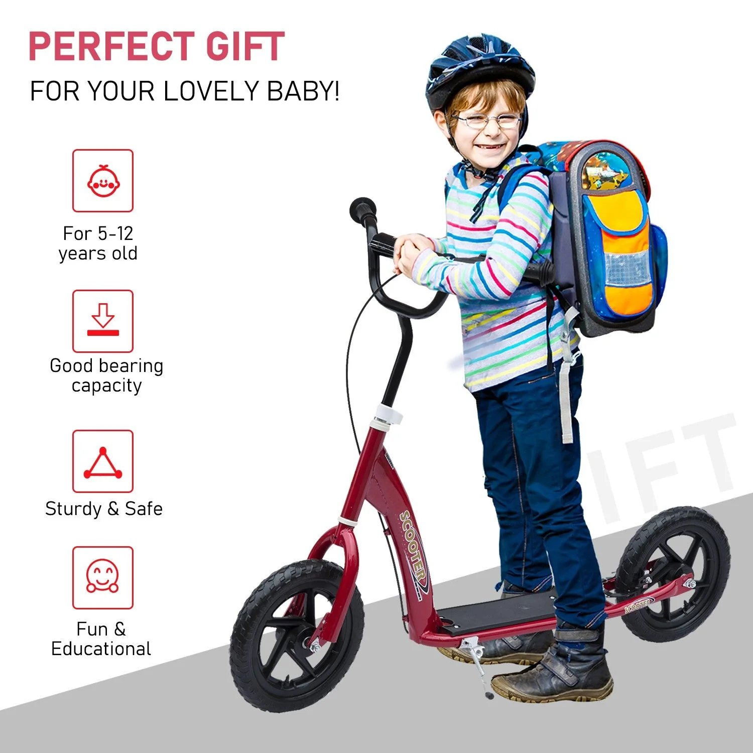 Kids Ride-On Car with Safety Belt, Adjustable Seat, and Durable Frame - Image 3
