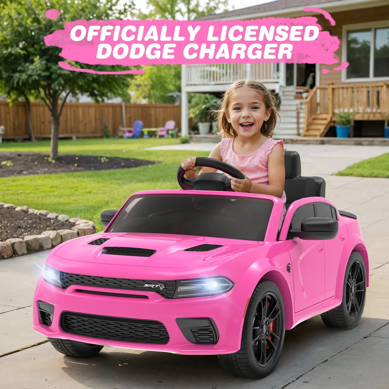 Electric Kids Ride-On Dodge Charger Car with Color Options - Image 2
