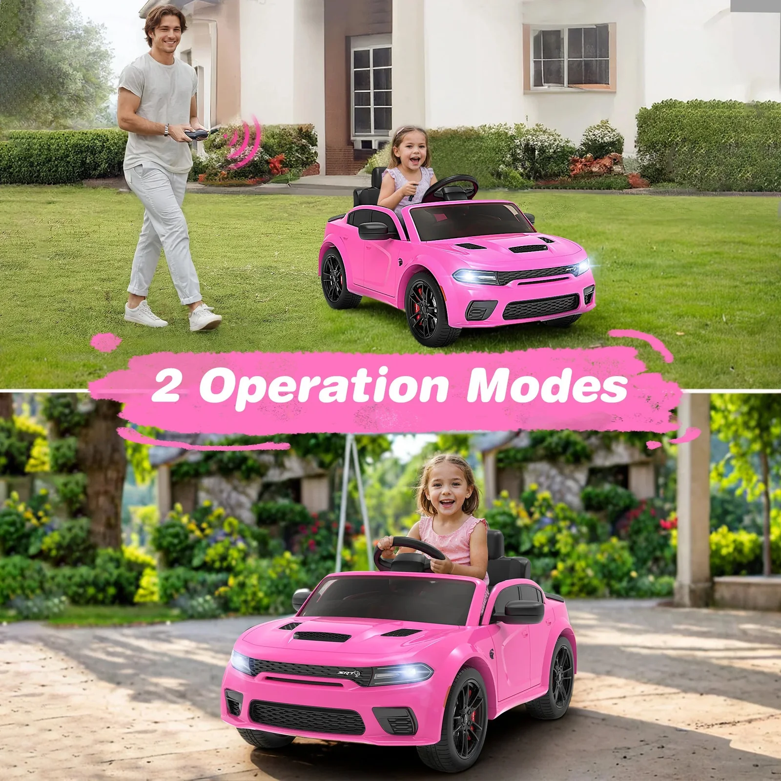 Electric Kids Ride-On Dodge Charger Car with Color Options - Image 3