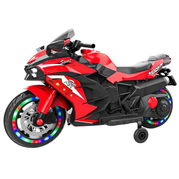 12V Electric Ride-On Dirt Bike for Kids with Training Wheels, Lights, and Music - Image 27