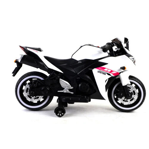 12V Electric Kids Ride-On Dirt Bike with Training Wheels - Image 6
