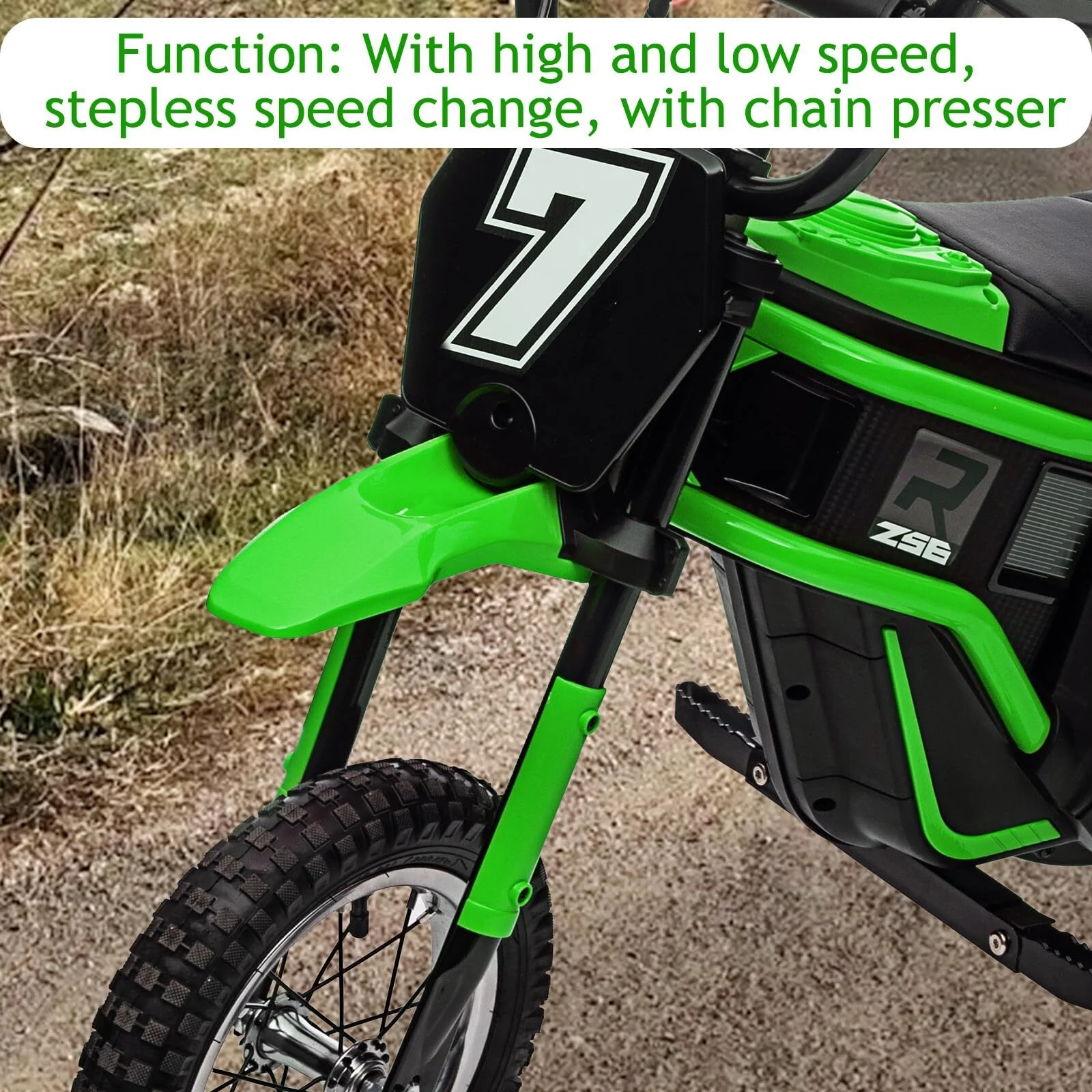 24V Electric Kids Off-Road Dirt Bike Motocross Motorcycle Toy - Image 12