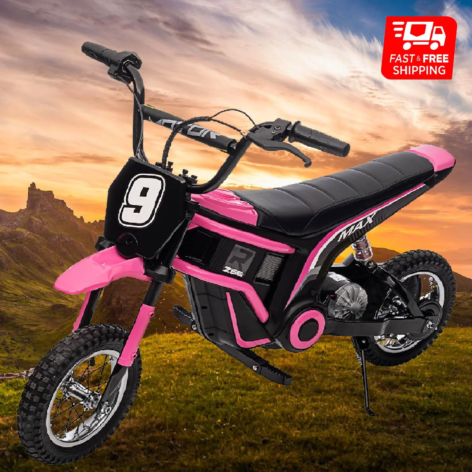 24V Electric Kids Off-Road Dirt Bike Motocross Motorcycle Toy - Image 15