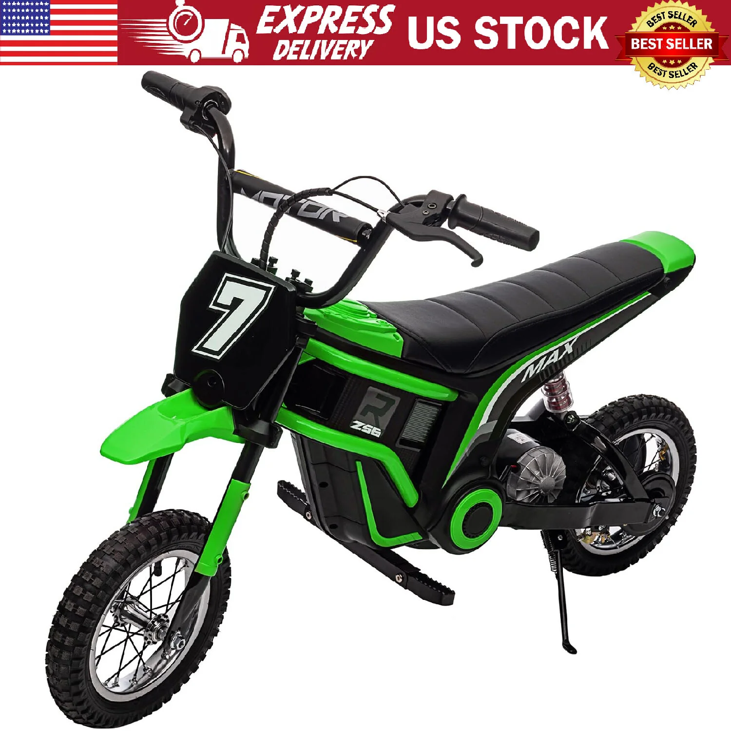 24V Electric Kids Off-Road Dirt Bike Motocross Motorcycle Toy - Image 19