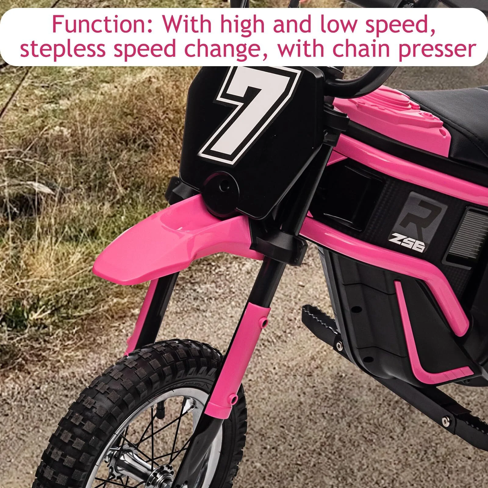 24V Electric Kids Off-Road Dirt Bike Motocross Motorcycle Toy - Image 7