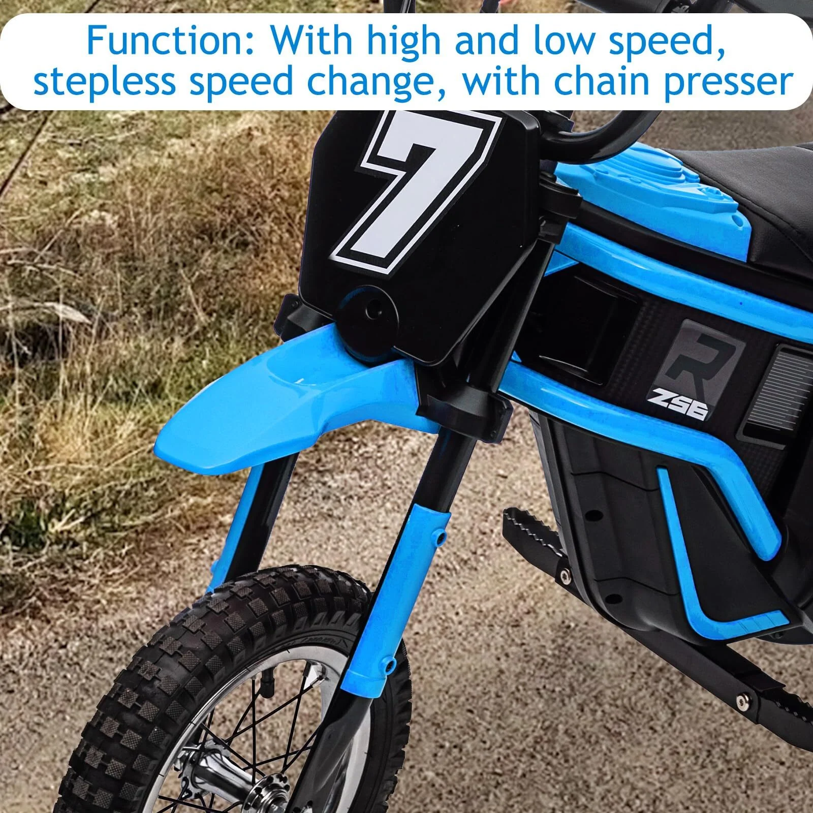 Kids Electric Ride-On Dirt Bike 350W Motor 24V Battery Up to 14.29 MPH - Image 9
