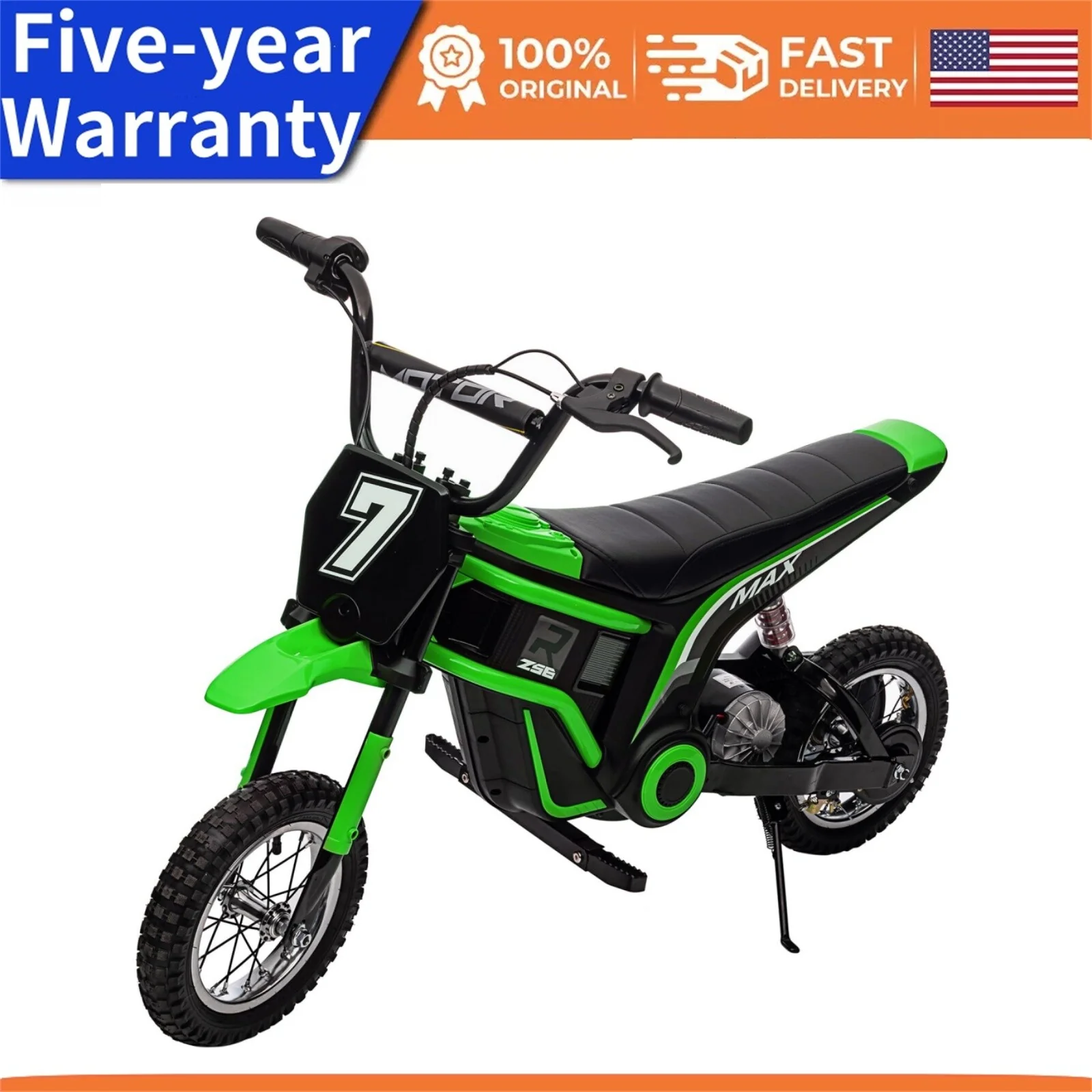 Kids Ride-On Electric Dirt Bike 350W Motor 24V Battery Up to 14.29 MPH